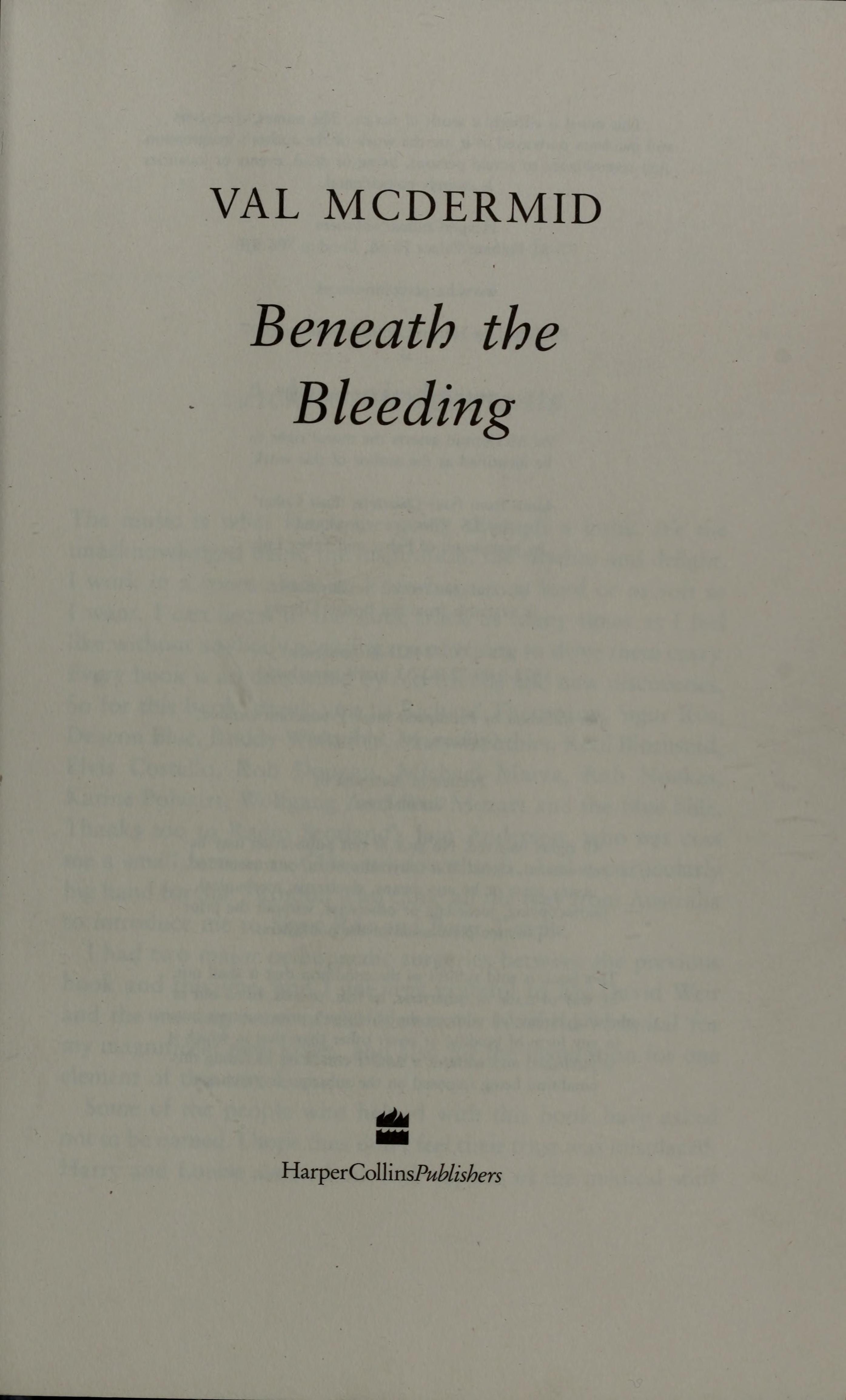 Beneath the Bleeding