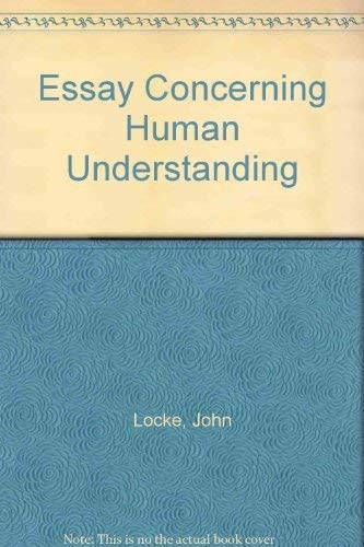 Essay Concerning Human Understanding