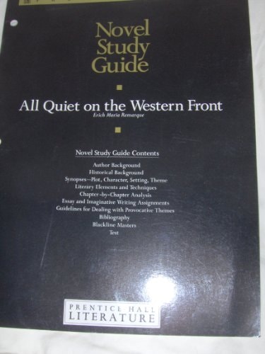 All Quiet on the Western Front Study guide