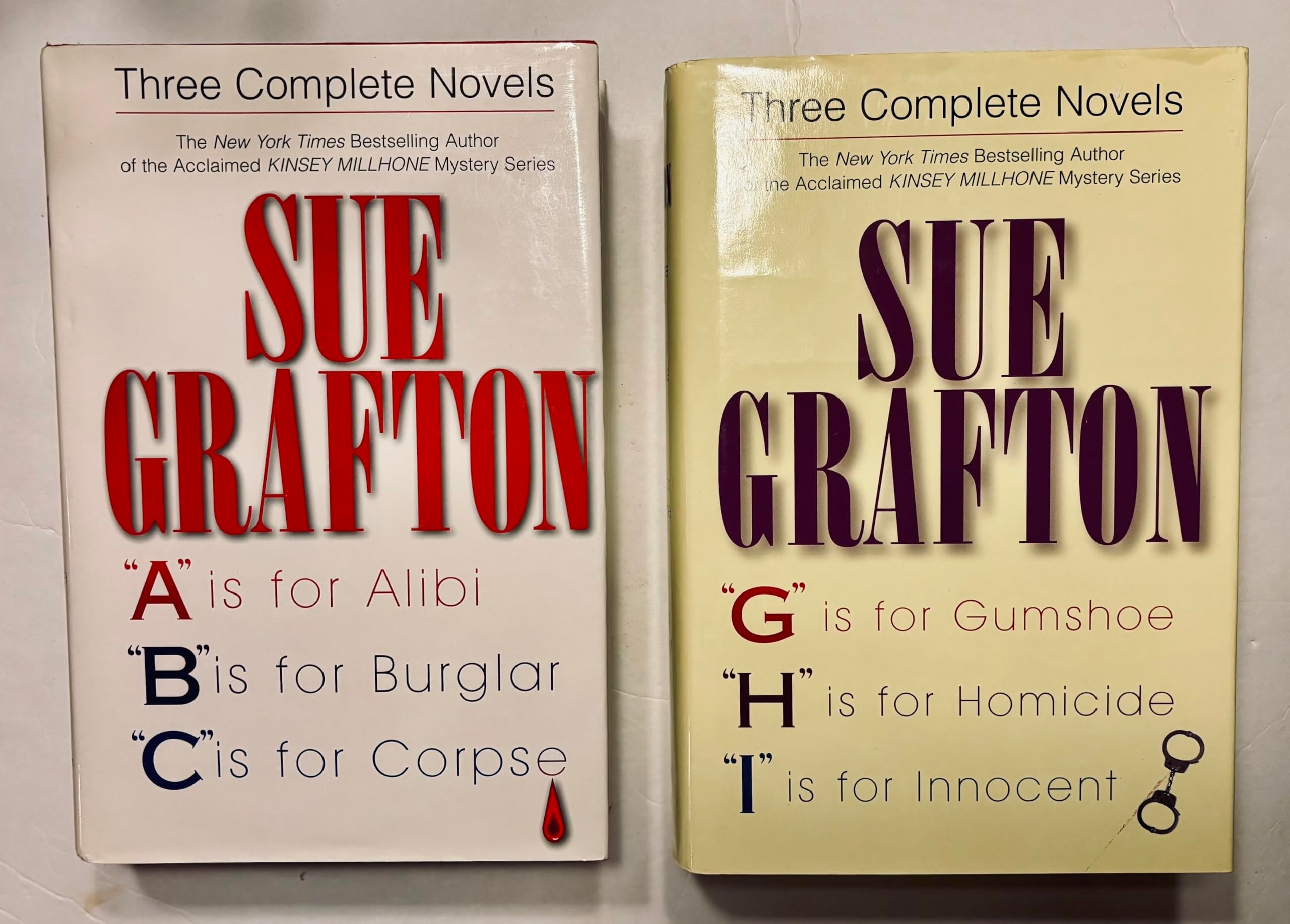 2 Hardcover Books! ~ 6 Stories! 1) "A" is for Alibi, "B" is for Burglar, "C" is for Corpe 2) "D" is for Deadbeat, "E" is for Evidence, "F" is for Fugitive