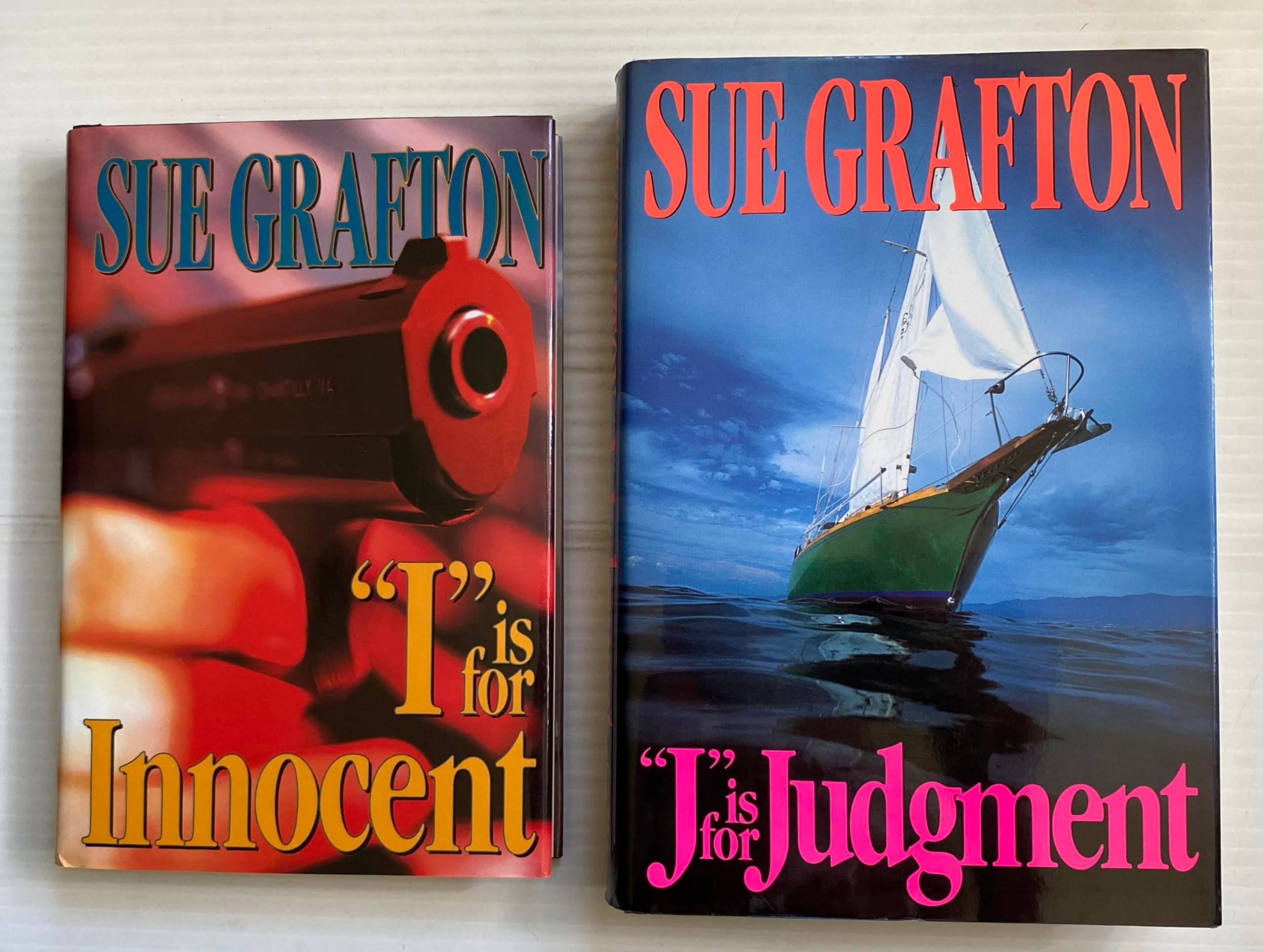 2 Books! 1) "I" is for Innocent 2) "J" is for Judgment