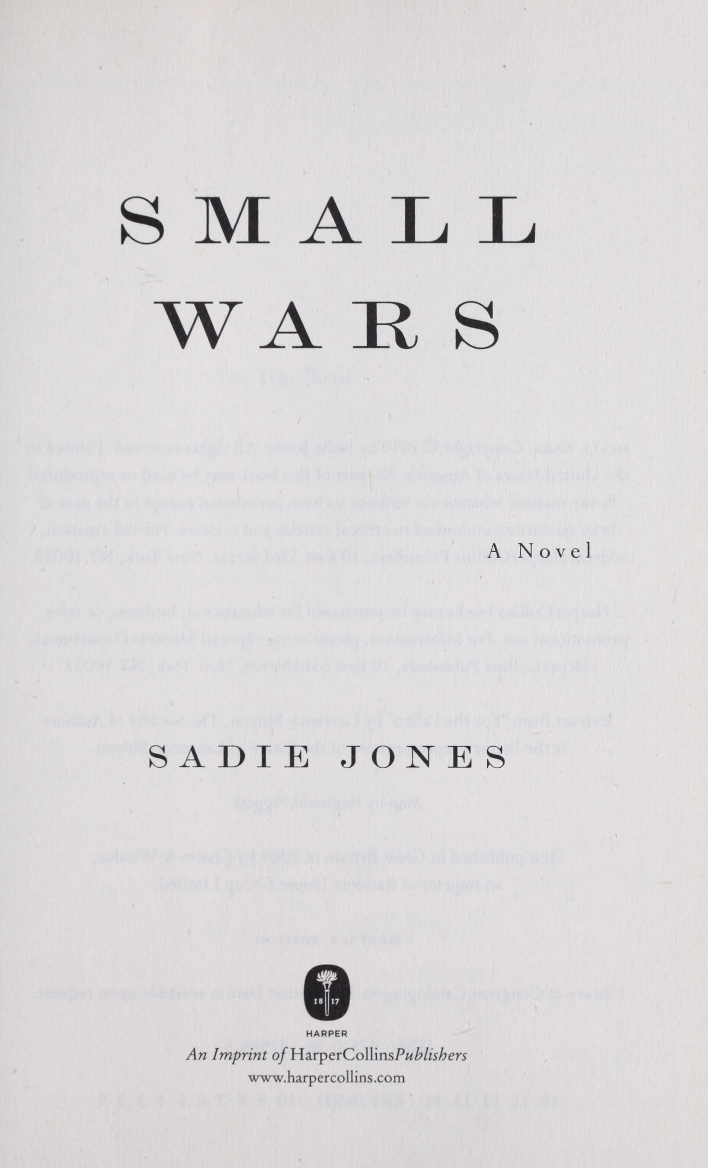 Small Wars: A Novel