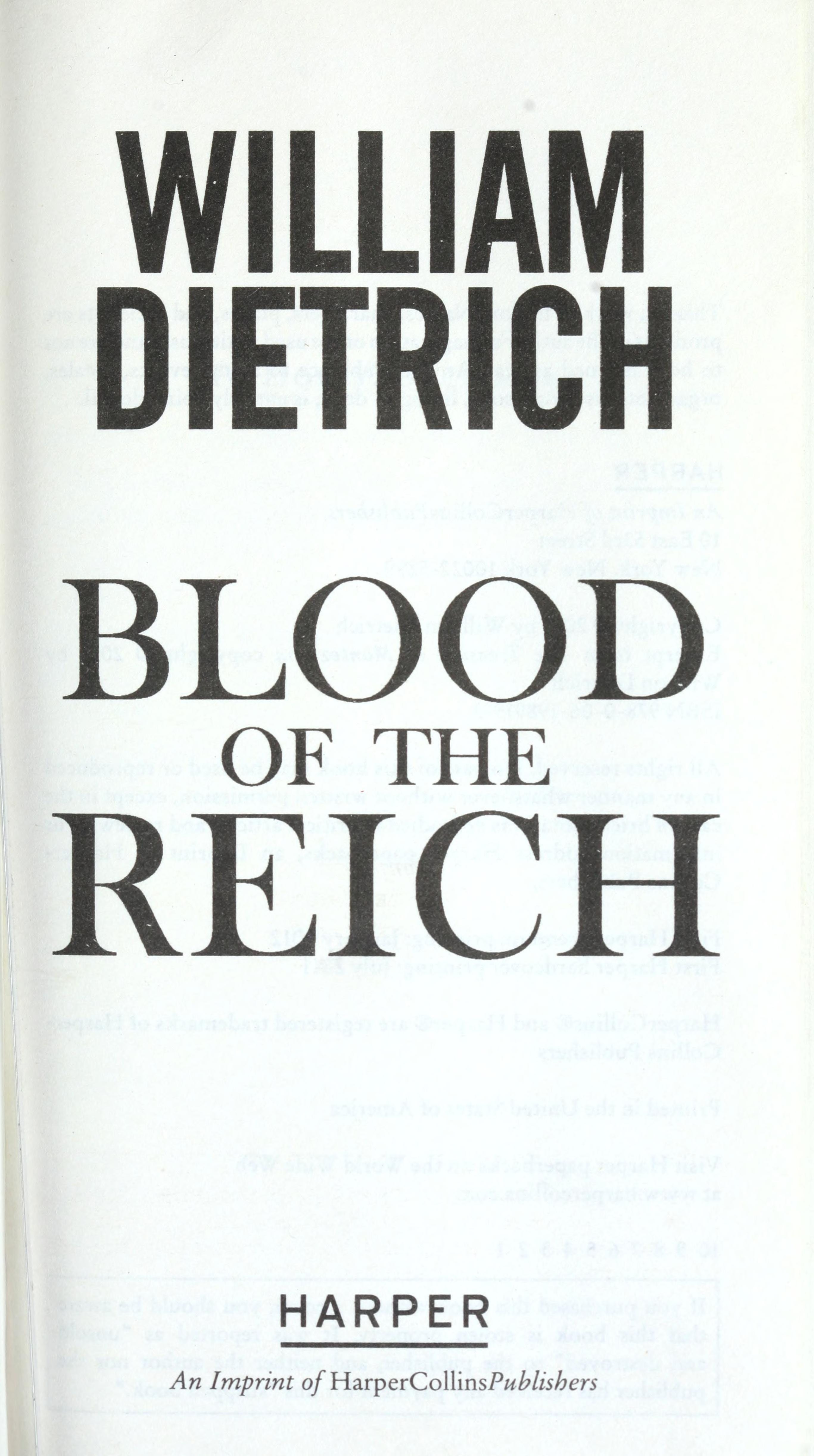 Blood of the Reich