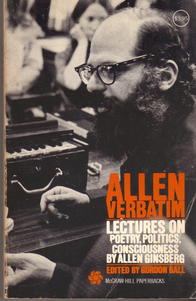 Allen Verbatim Lectures on Poetry, Politics, Consciousness