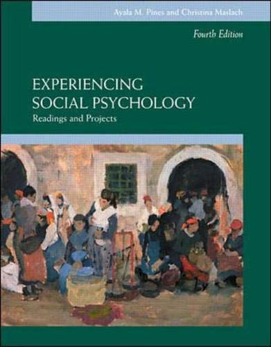 Experiencing Social Psychology Readings and Projects