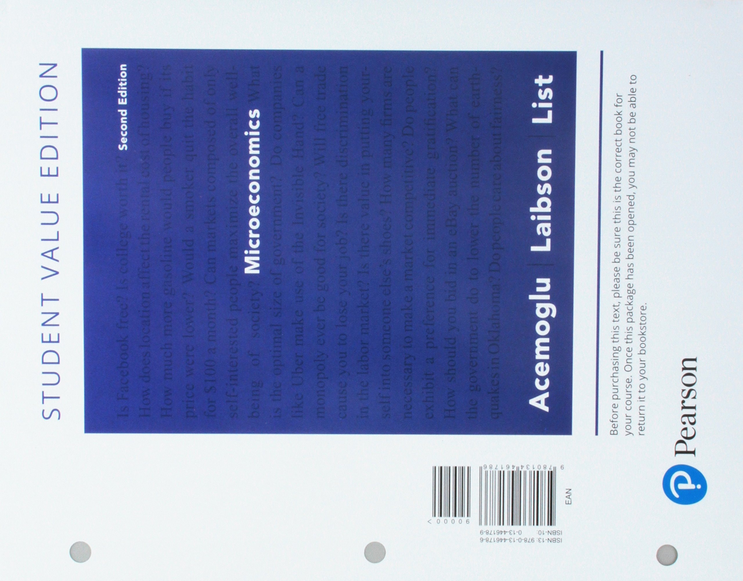 Microeconomics, Student Value Edition