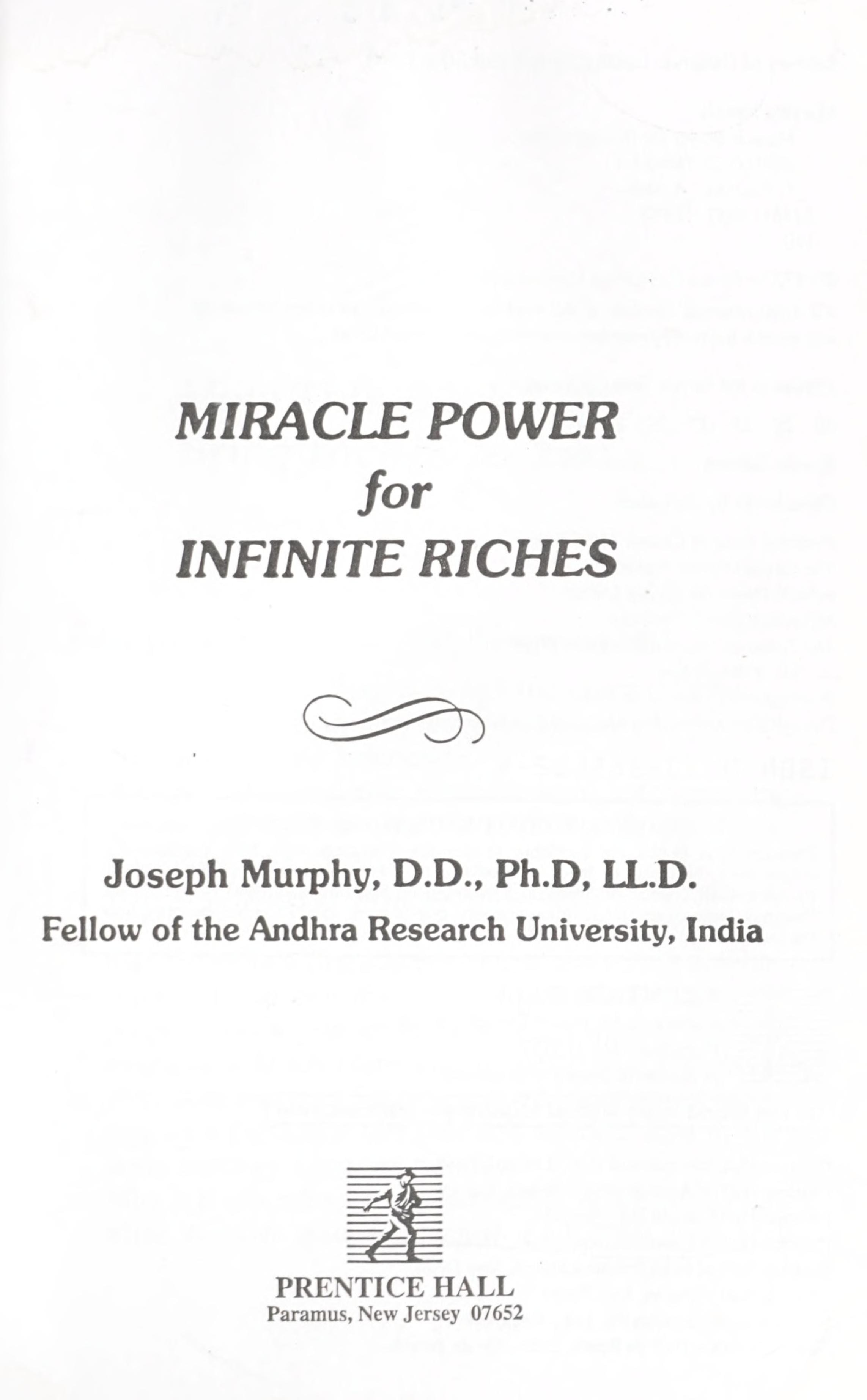 Miracle Power for Infinite Riches