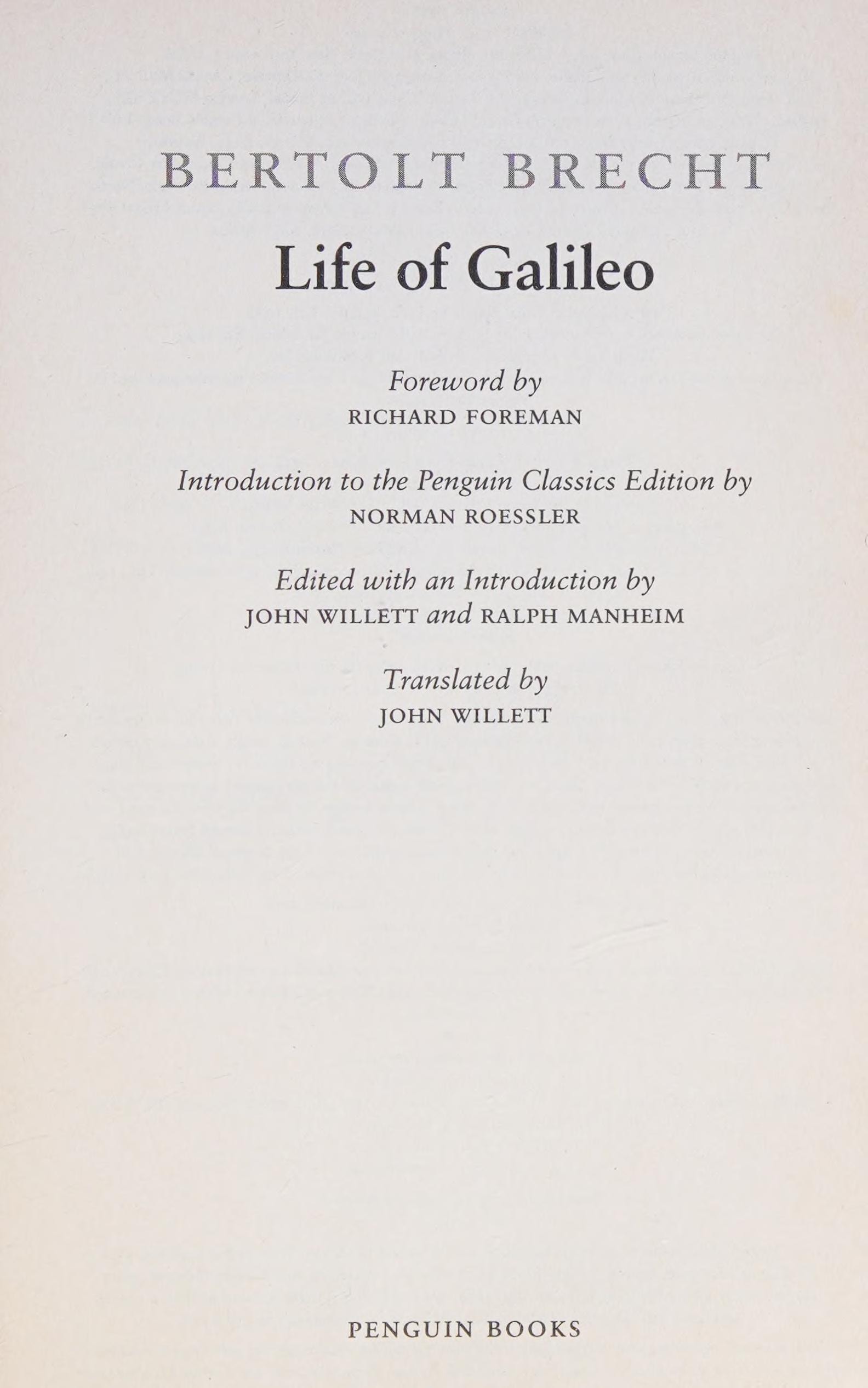 Life Of Galileo