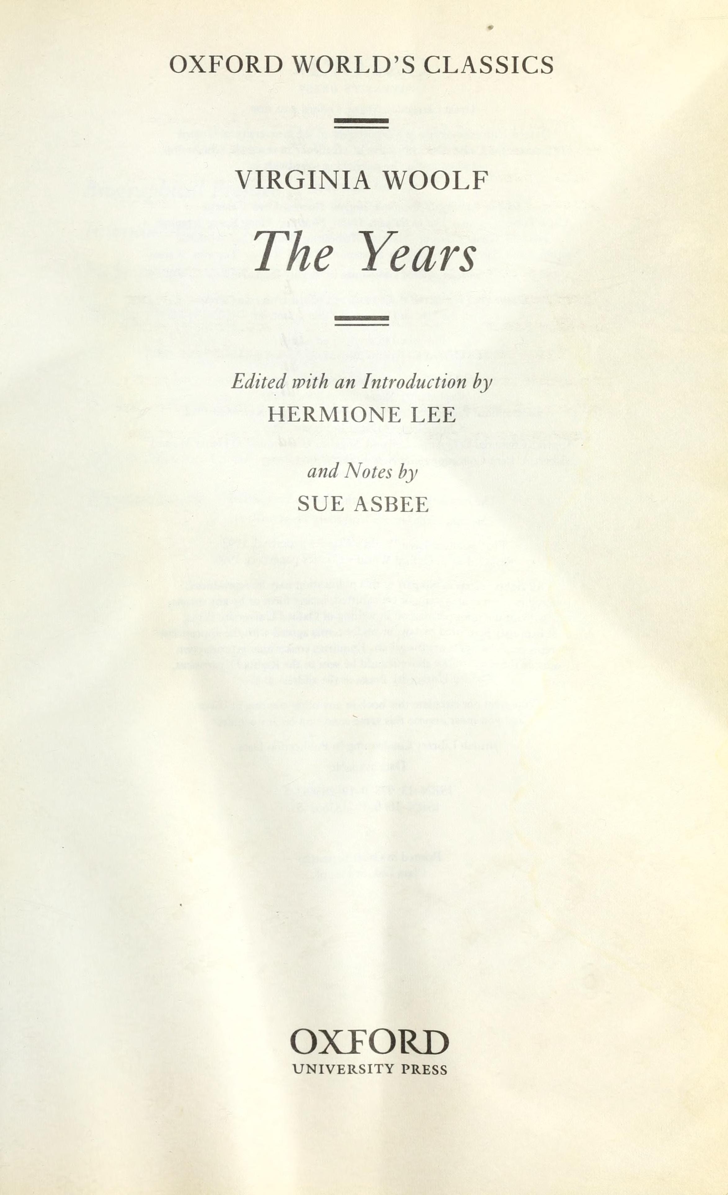 The Years
