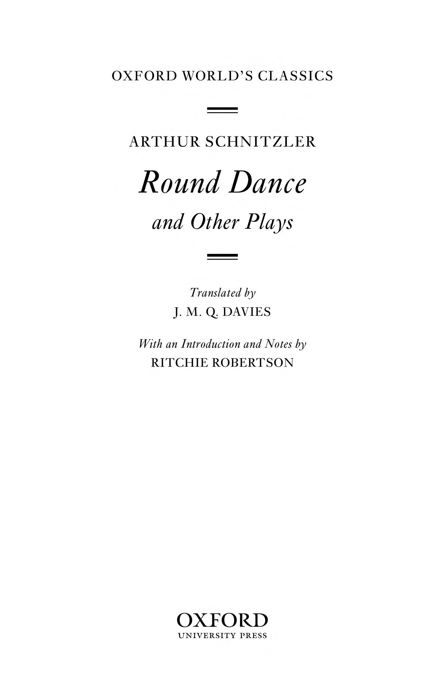 Round Dance and Other Plays