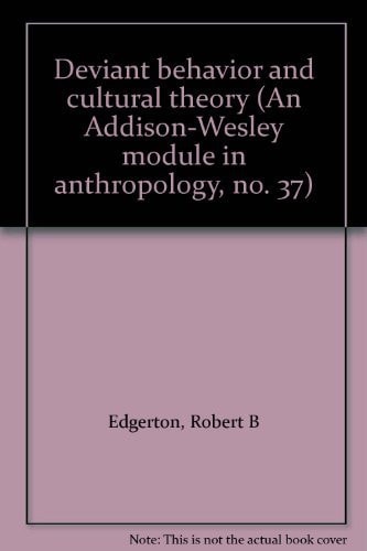 Deviant Behavior and Cultural Theory