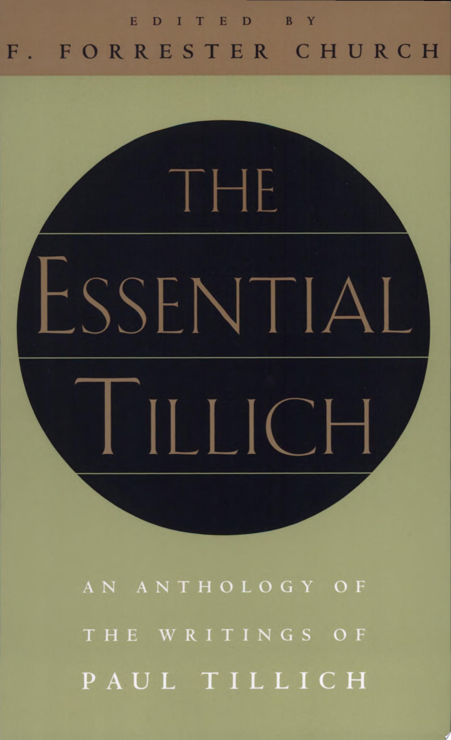 The Essential Tillich