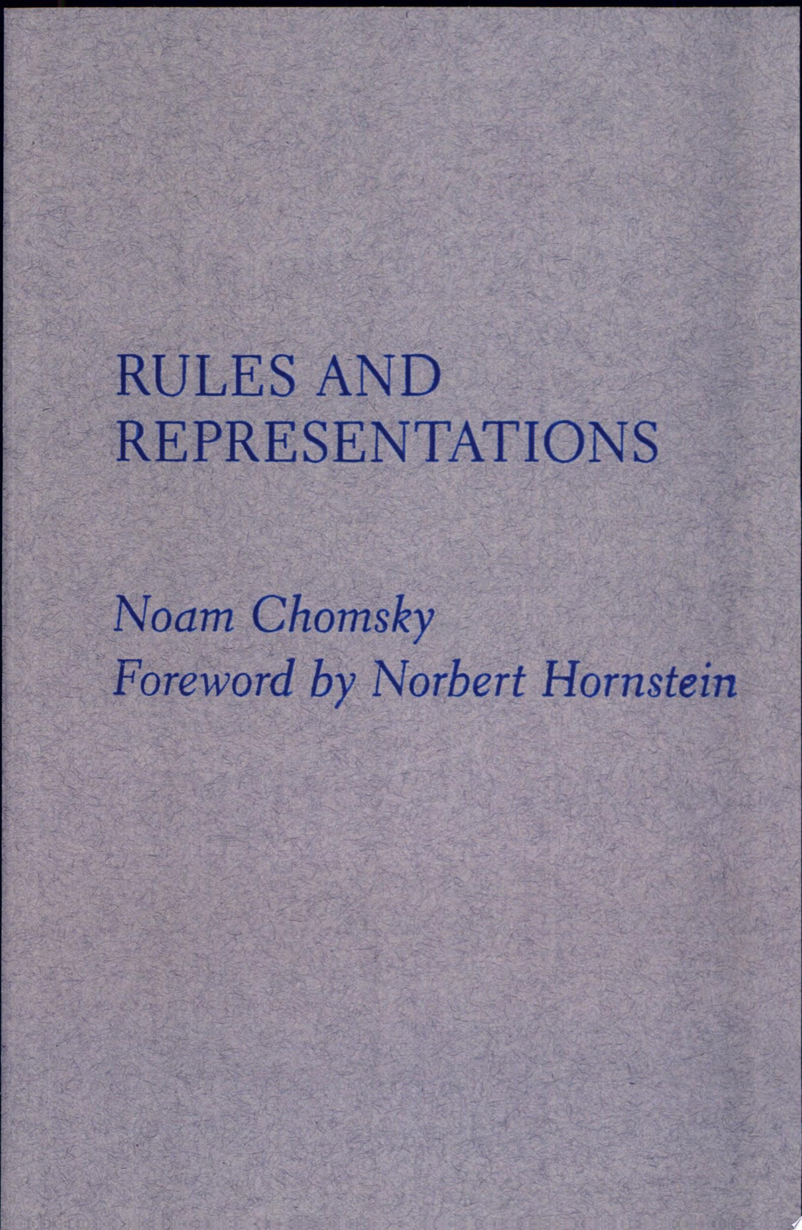 Rules and Representations