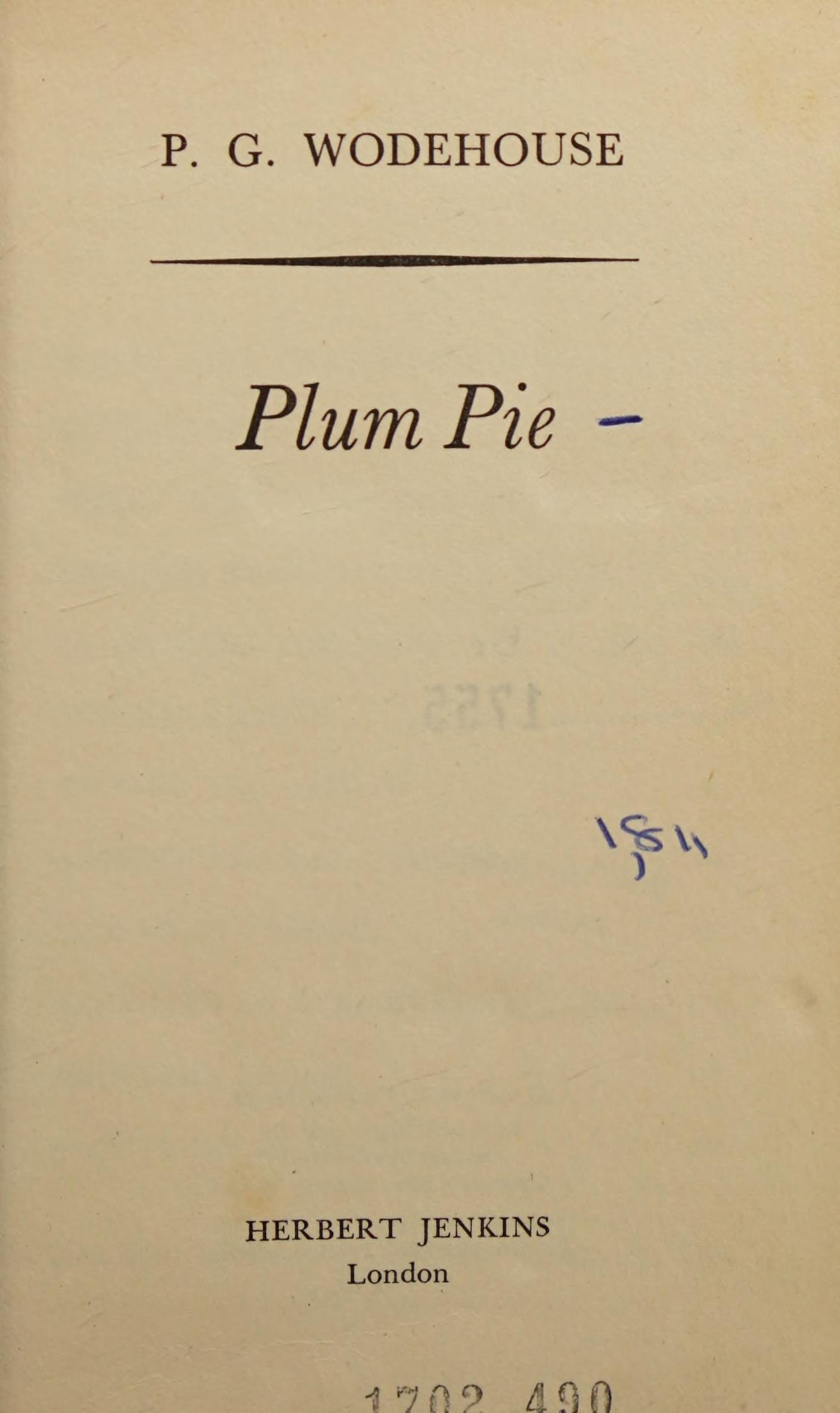 Plum Pie