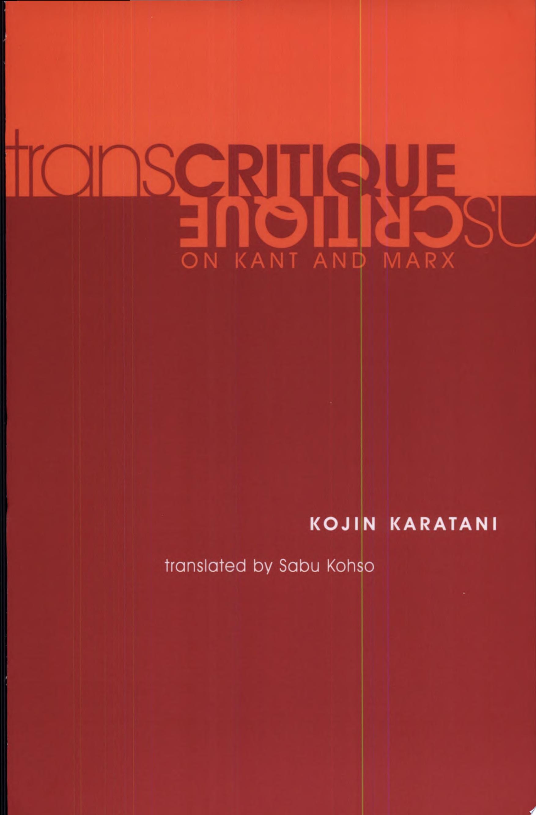 Transcritique on Kant and Marx