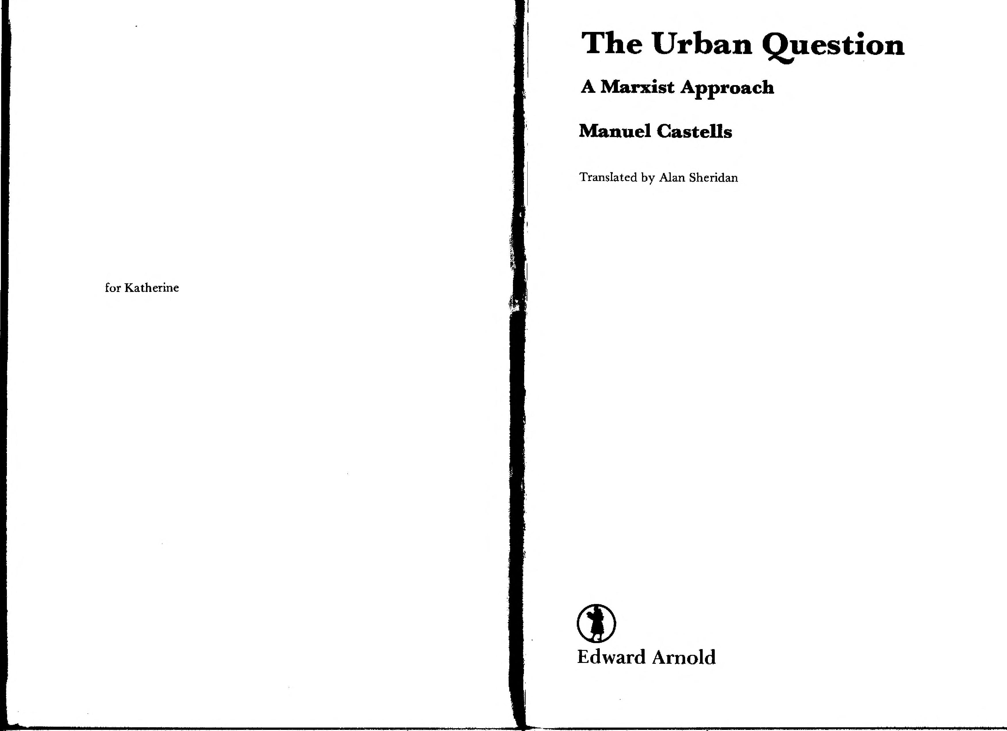 The Urban Question A Marxist Approach