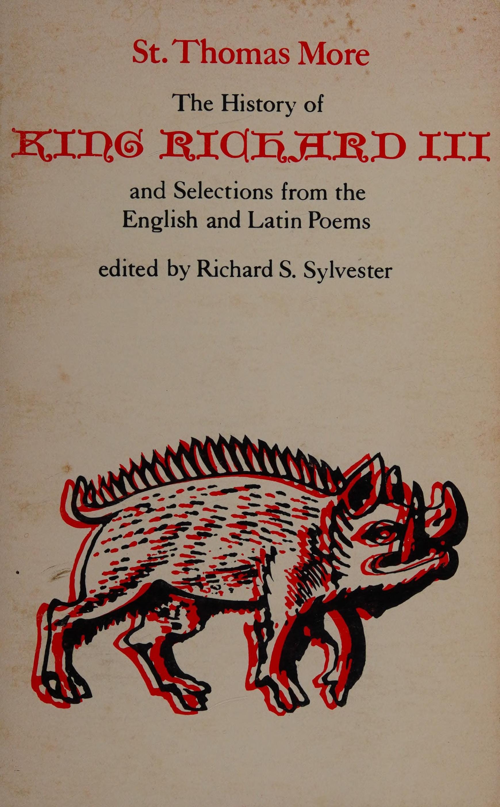 The Yale Edition of the Works of St. Thomas More Selected Works