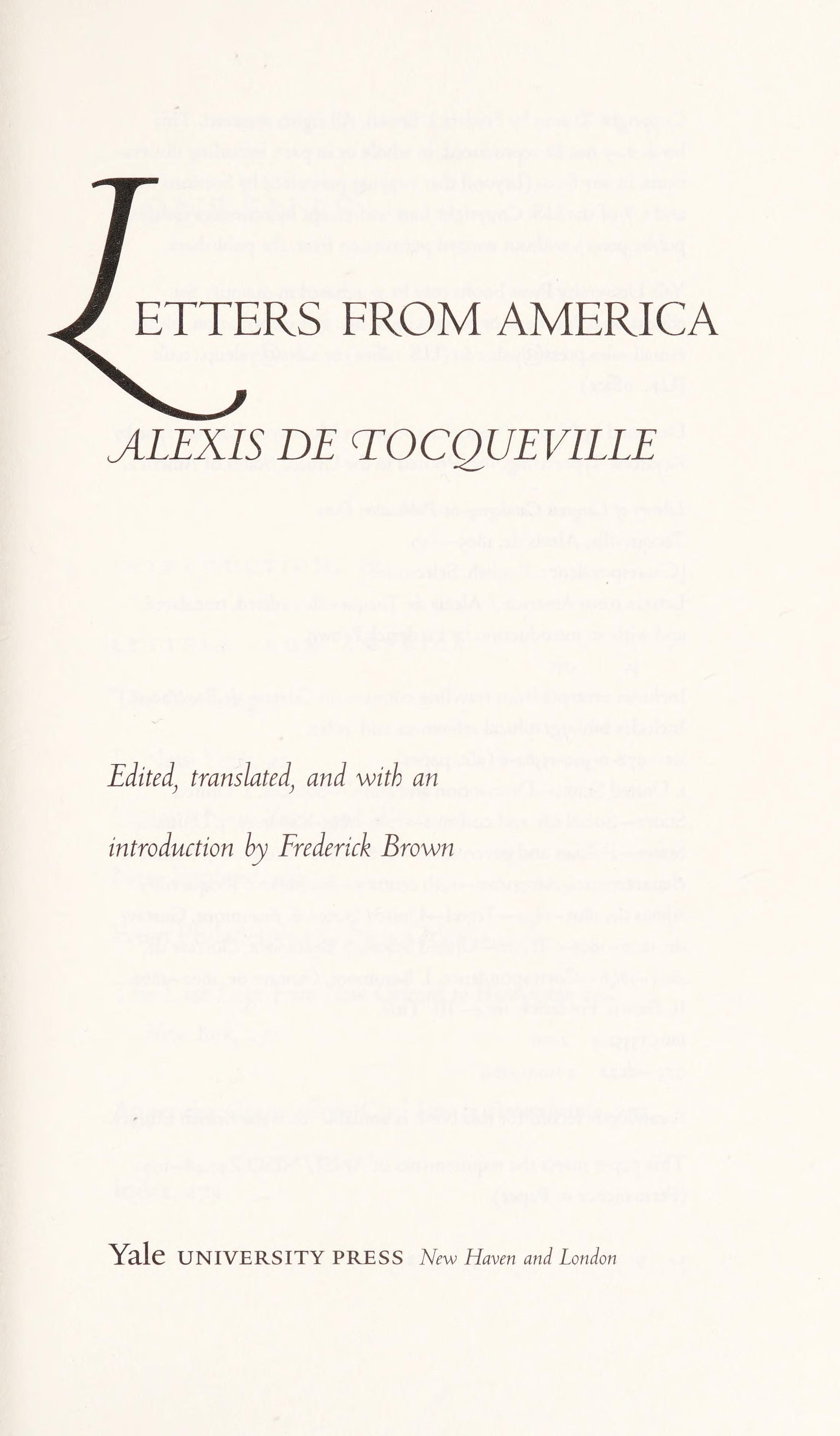 Letters from America