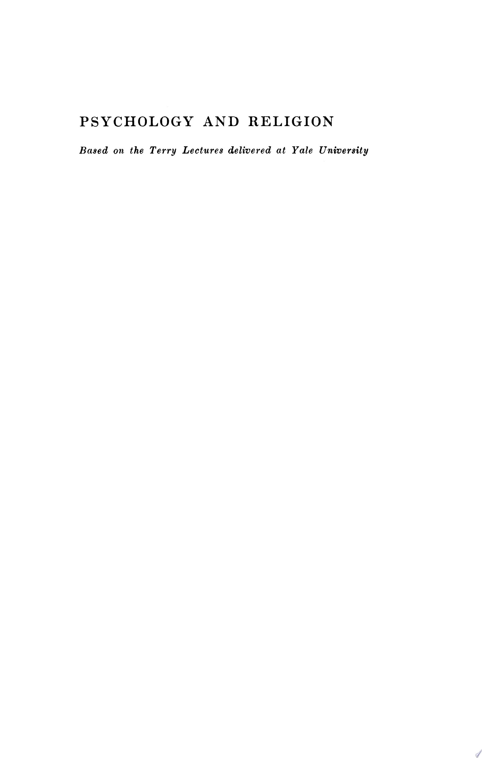 Psychology and Religion