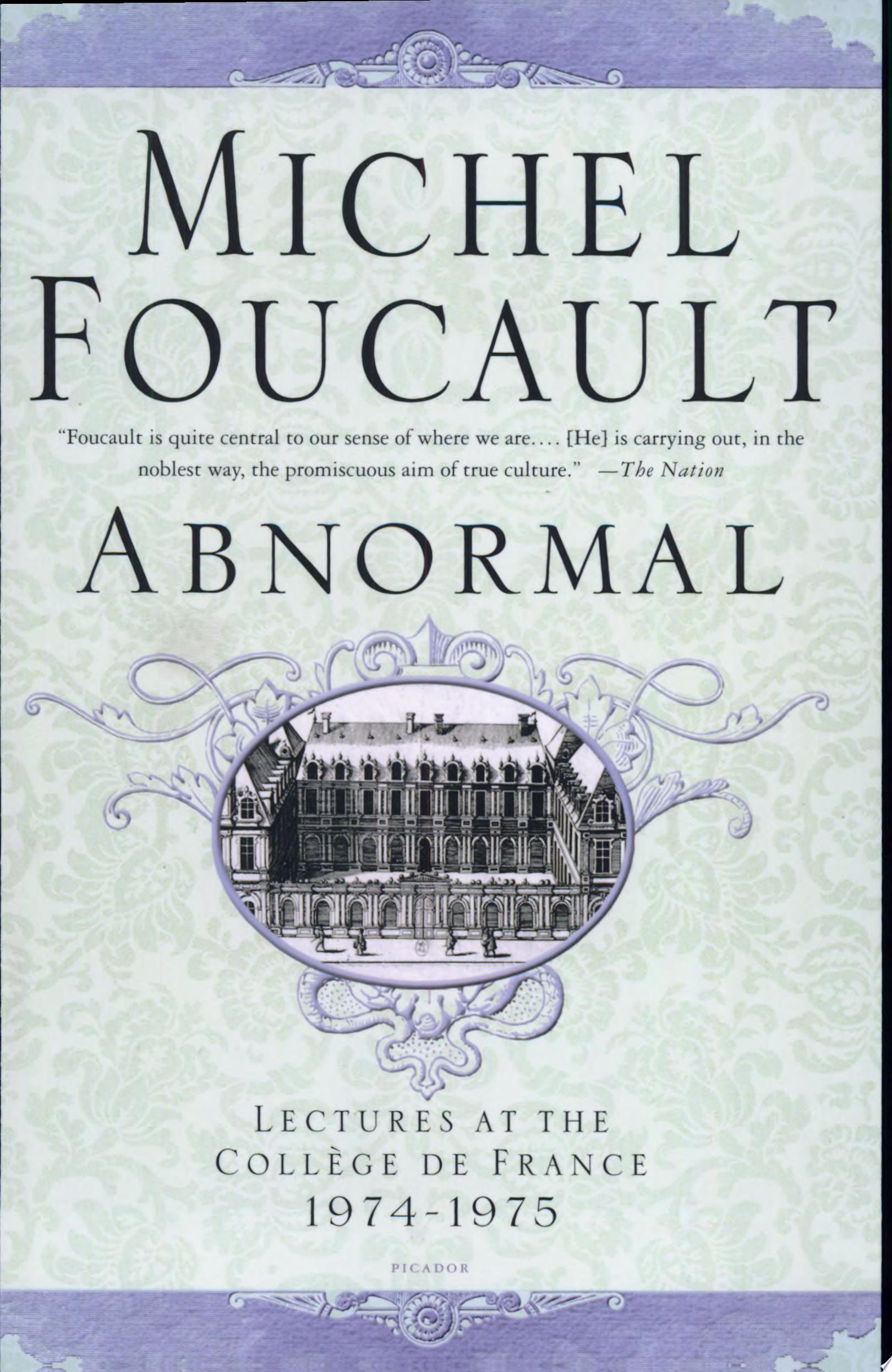 Abnormal Lectures at the Collège de France, 1974-1975