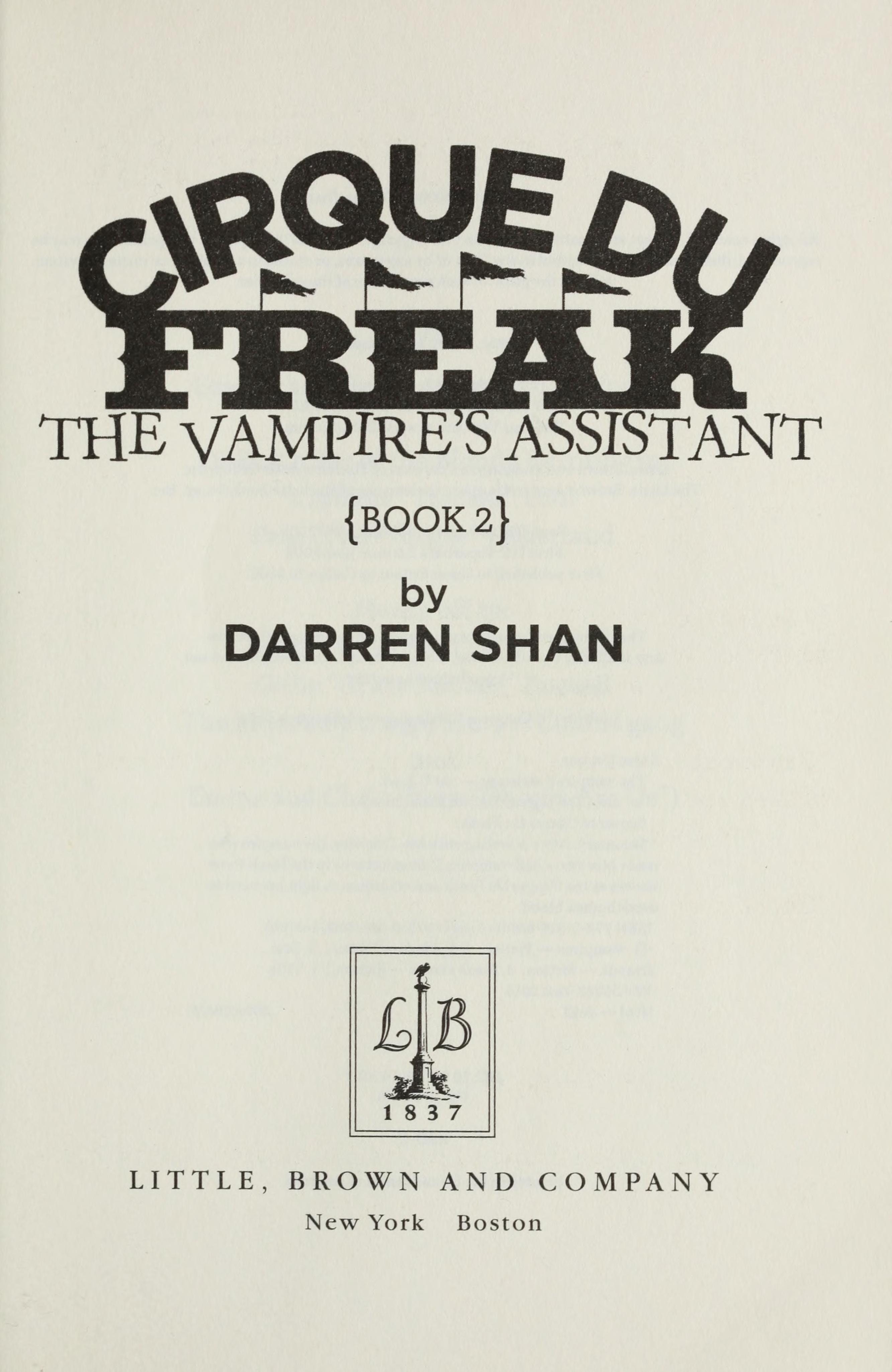 The Vampire's Assistant
