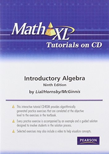 MathXL Tutorials on CD for Introductory Algebra