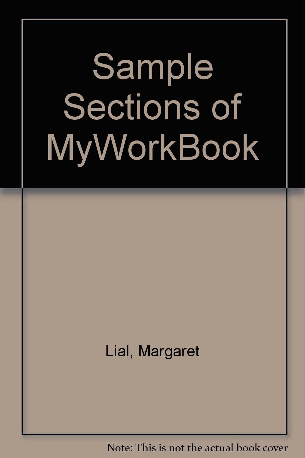 Sample Sections of MyWorkBook
