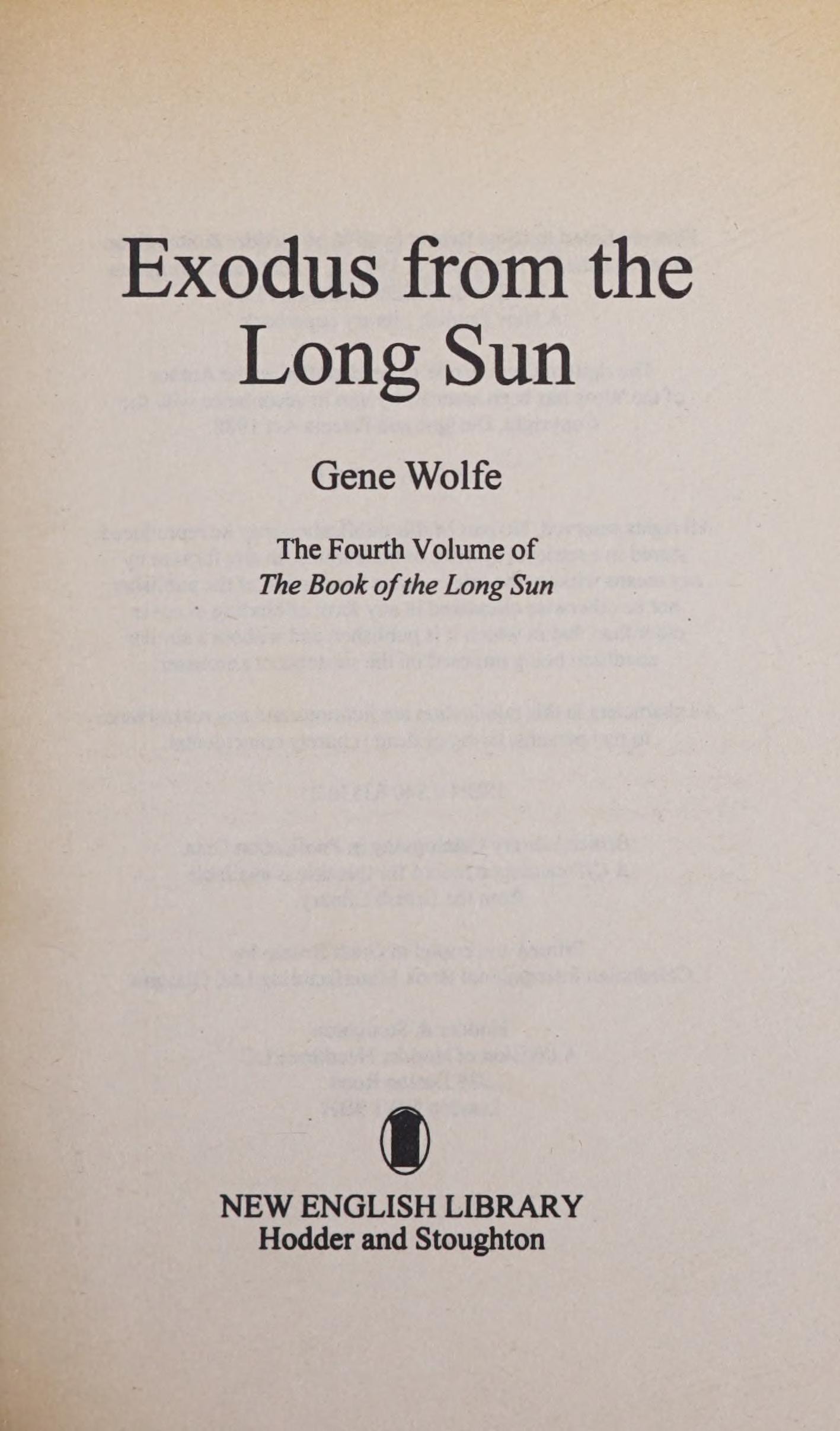 Exodus from the Long Sun