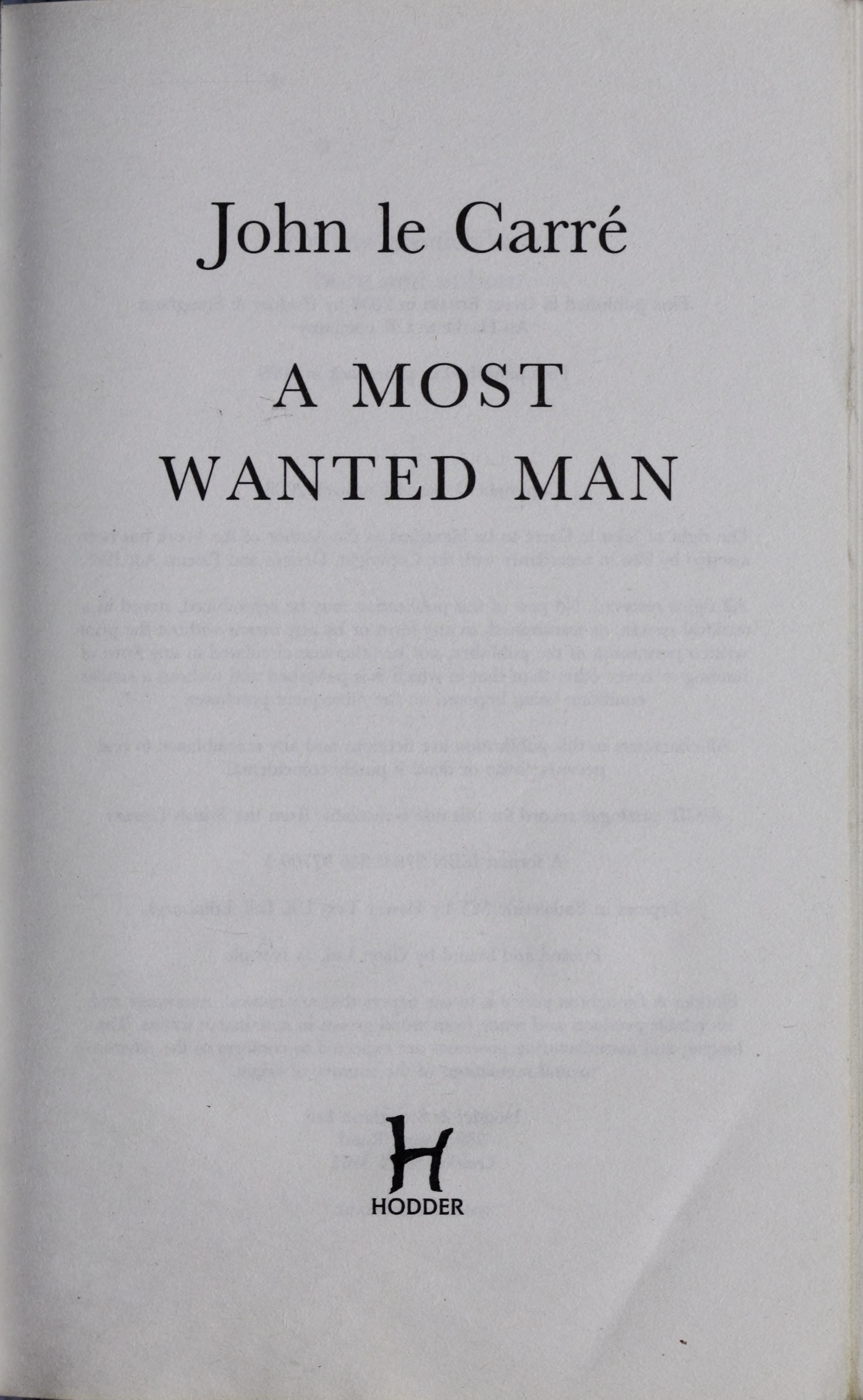 A Most Wanted Man
