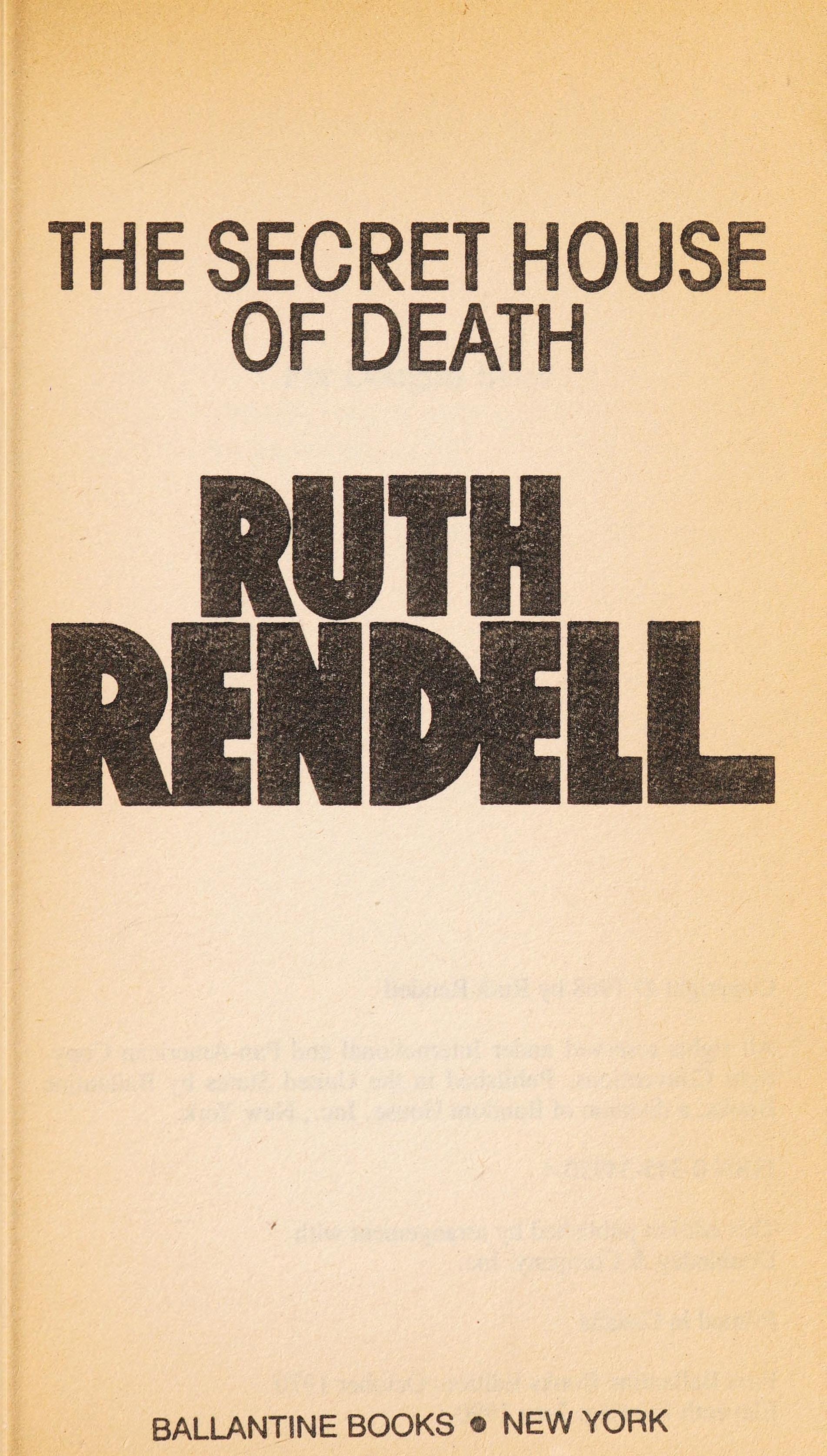 The Secret House of Death