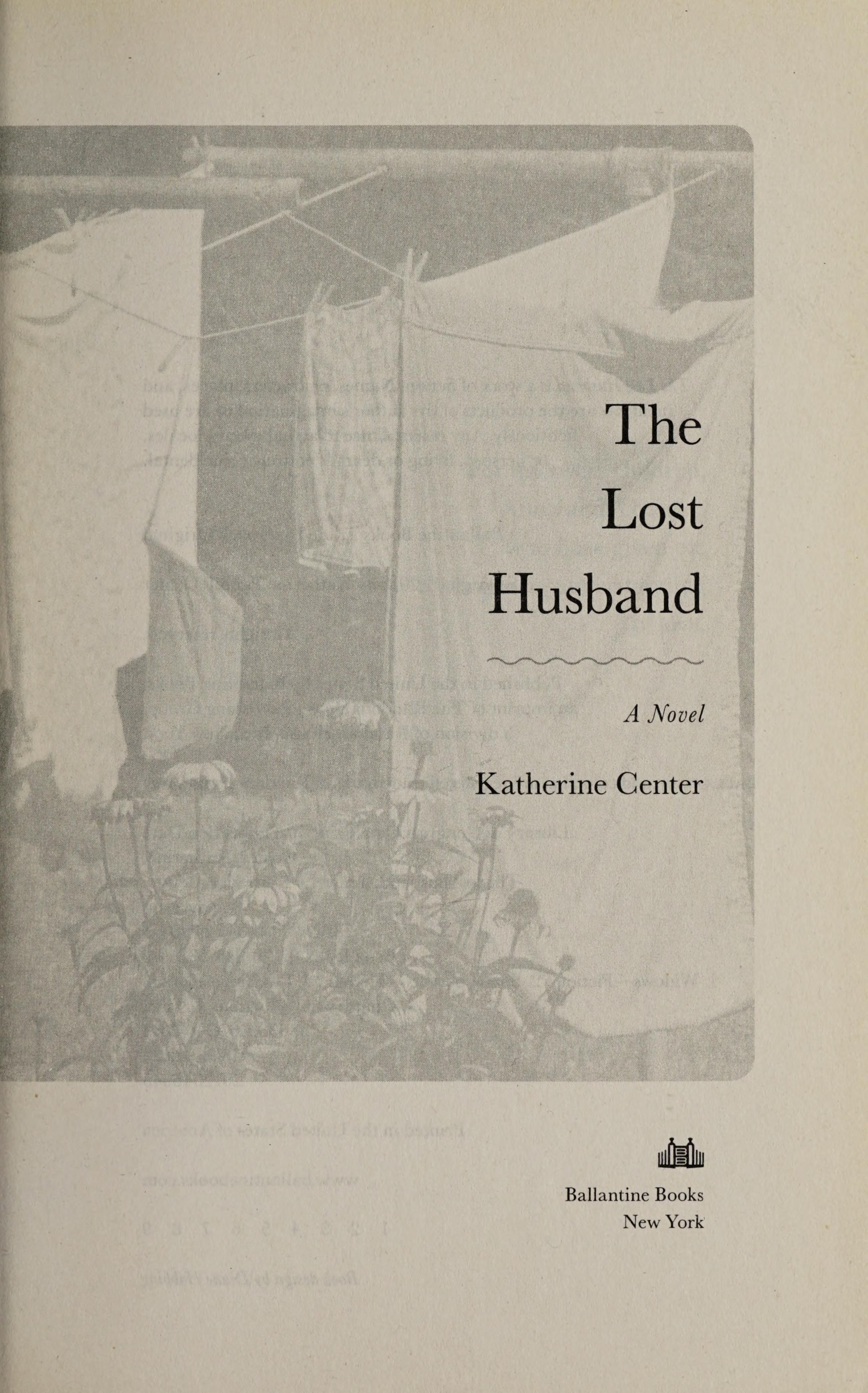 The Lost Husband A Novel