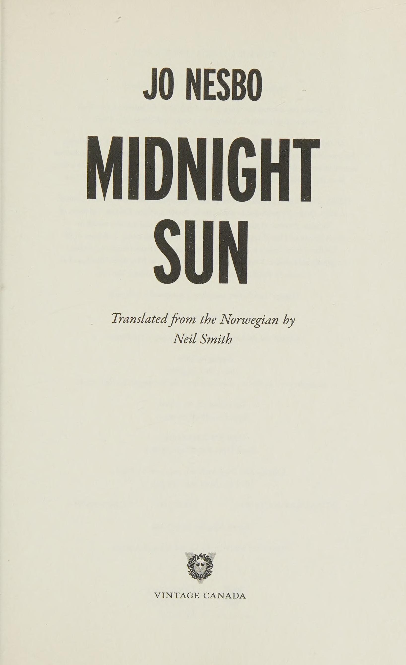 Midnight Sun A novel