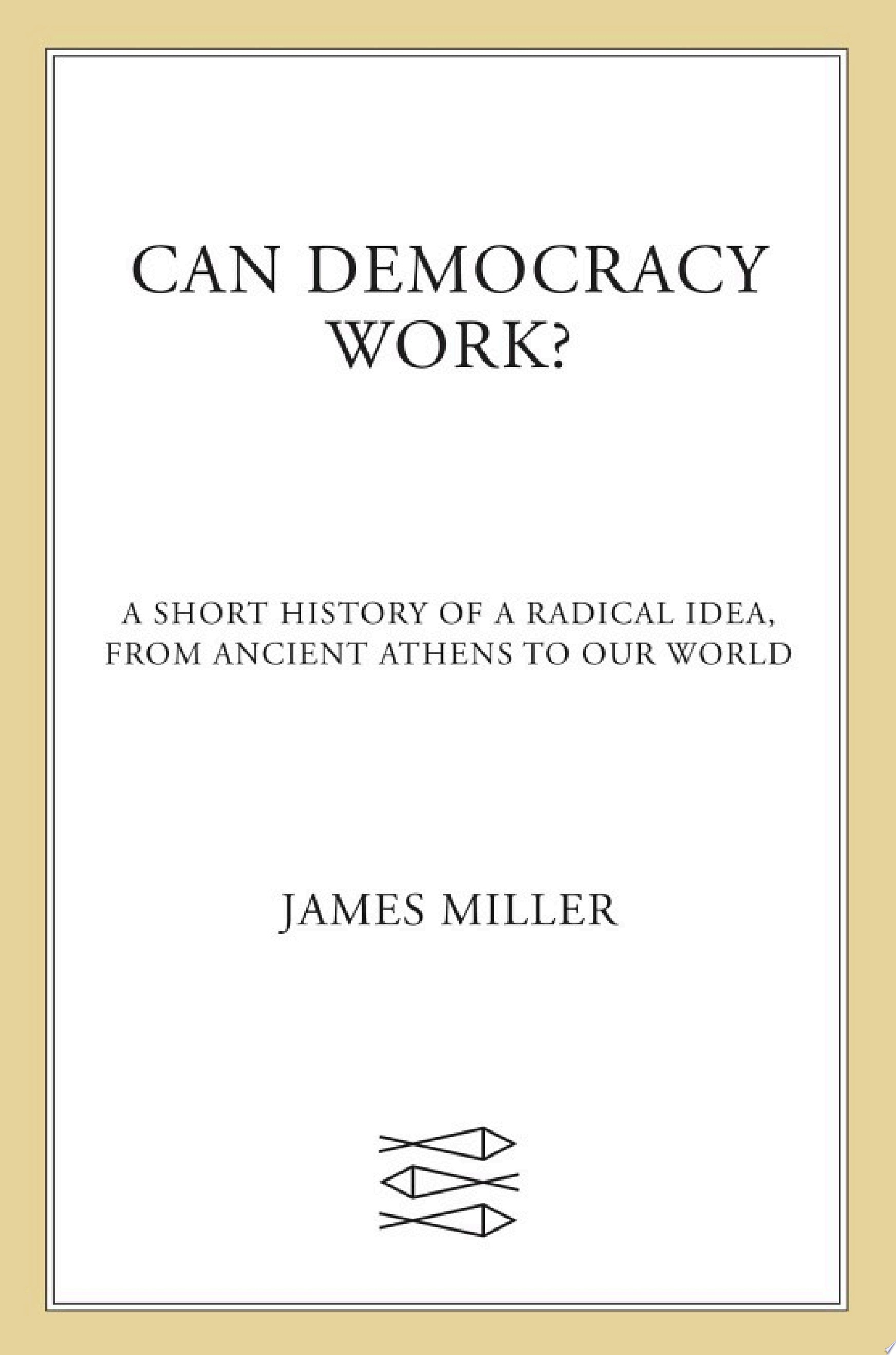 Can Democracy Work?