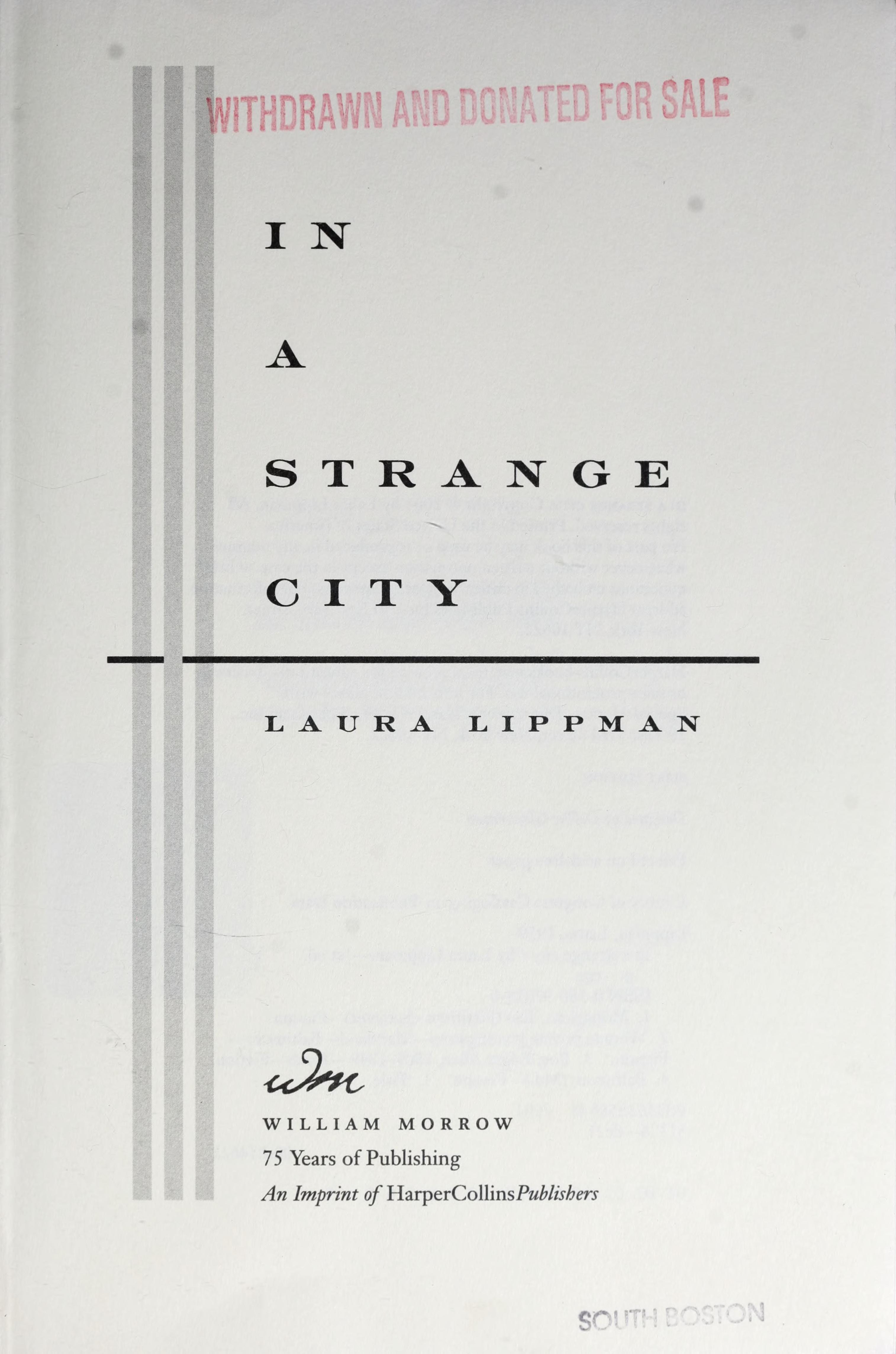 In a Strange City