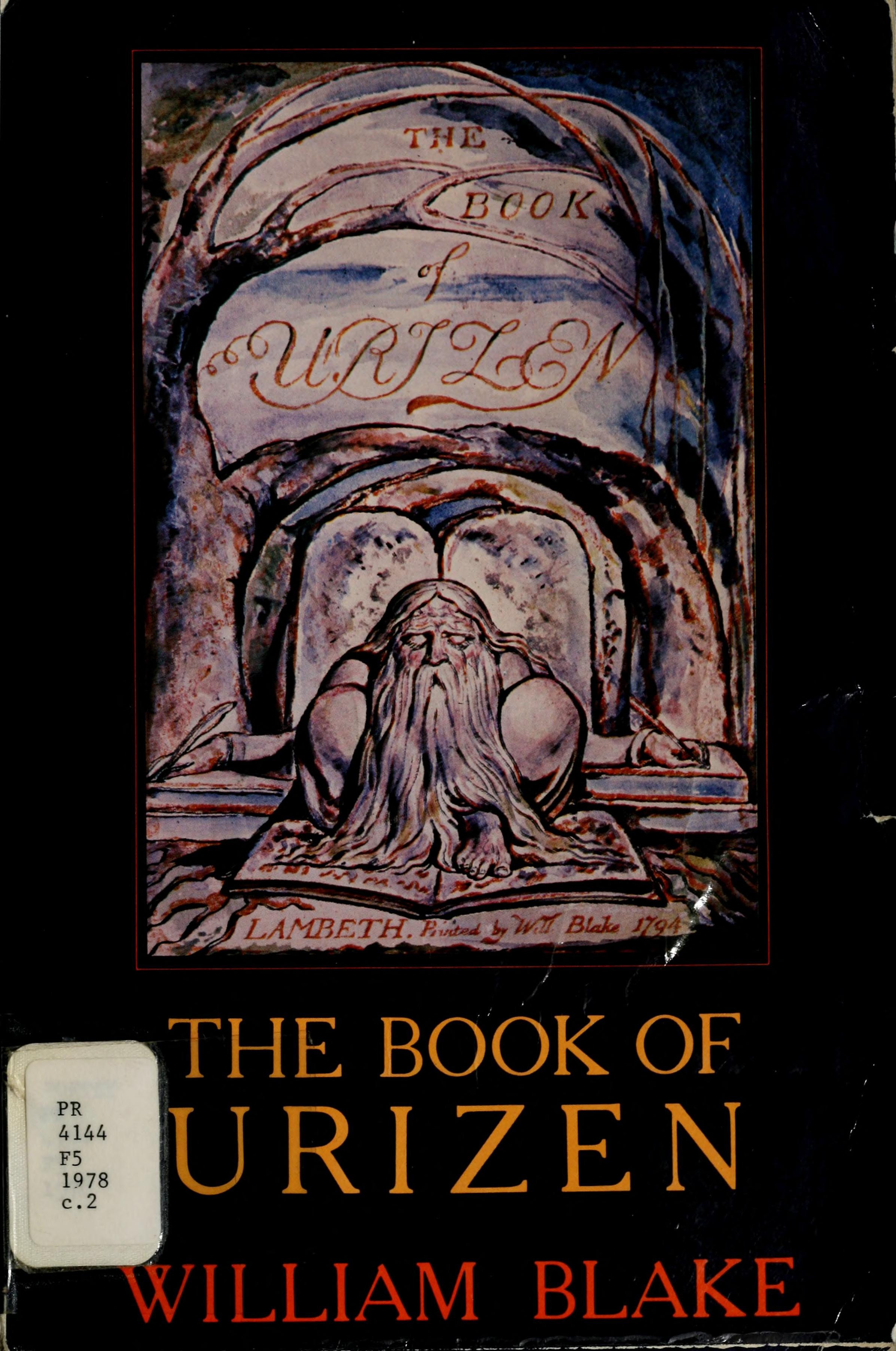 The book of Urizen (The Sacred art of the world)