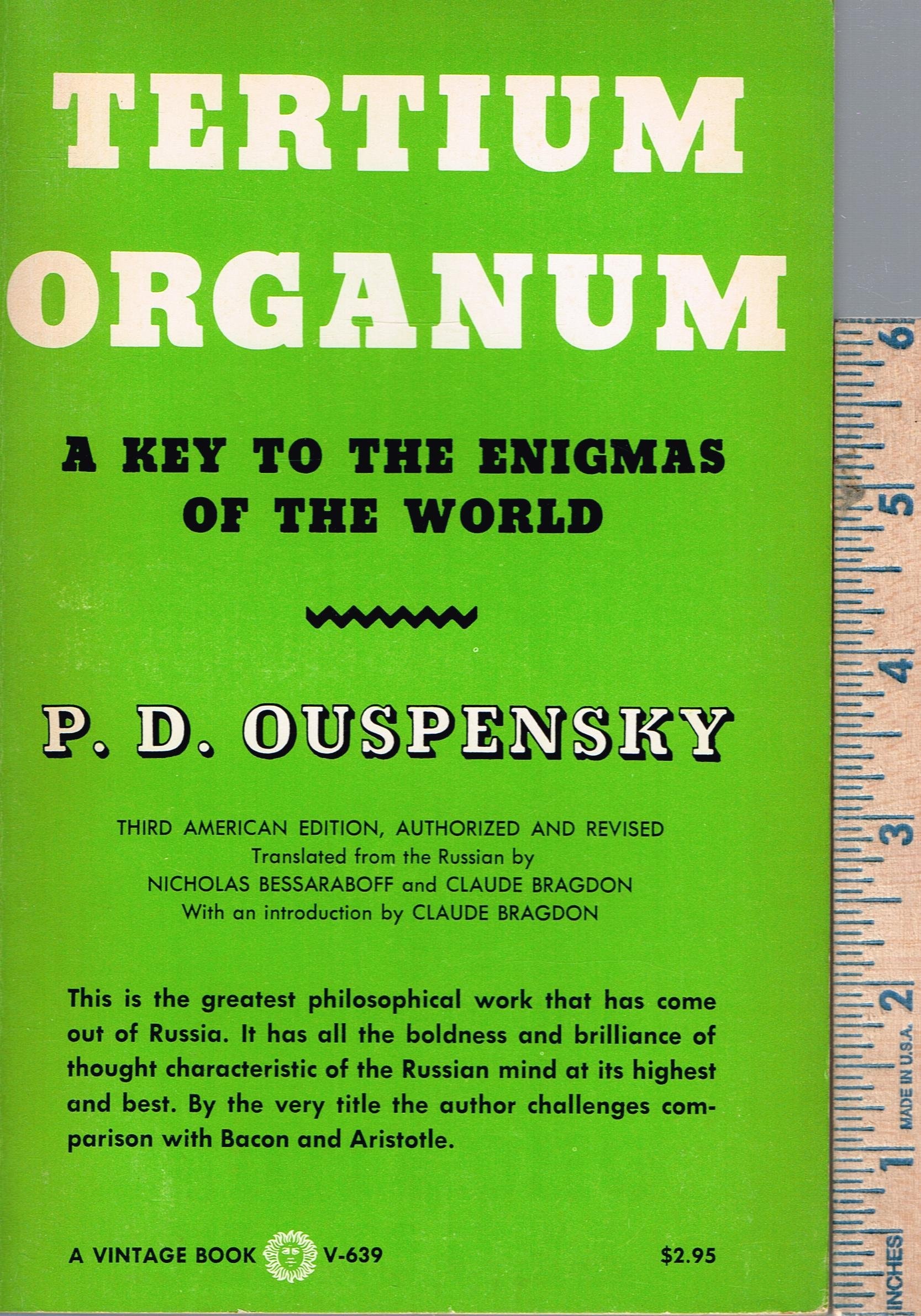 Tertium Organum A Key to the Enigmas of the World