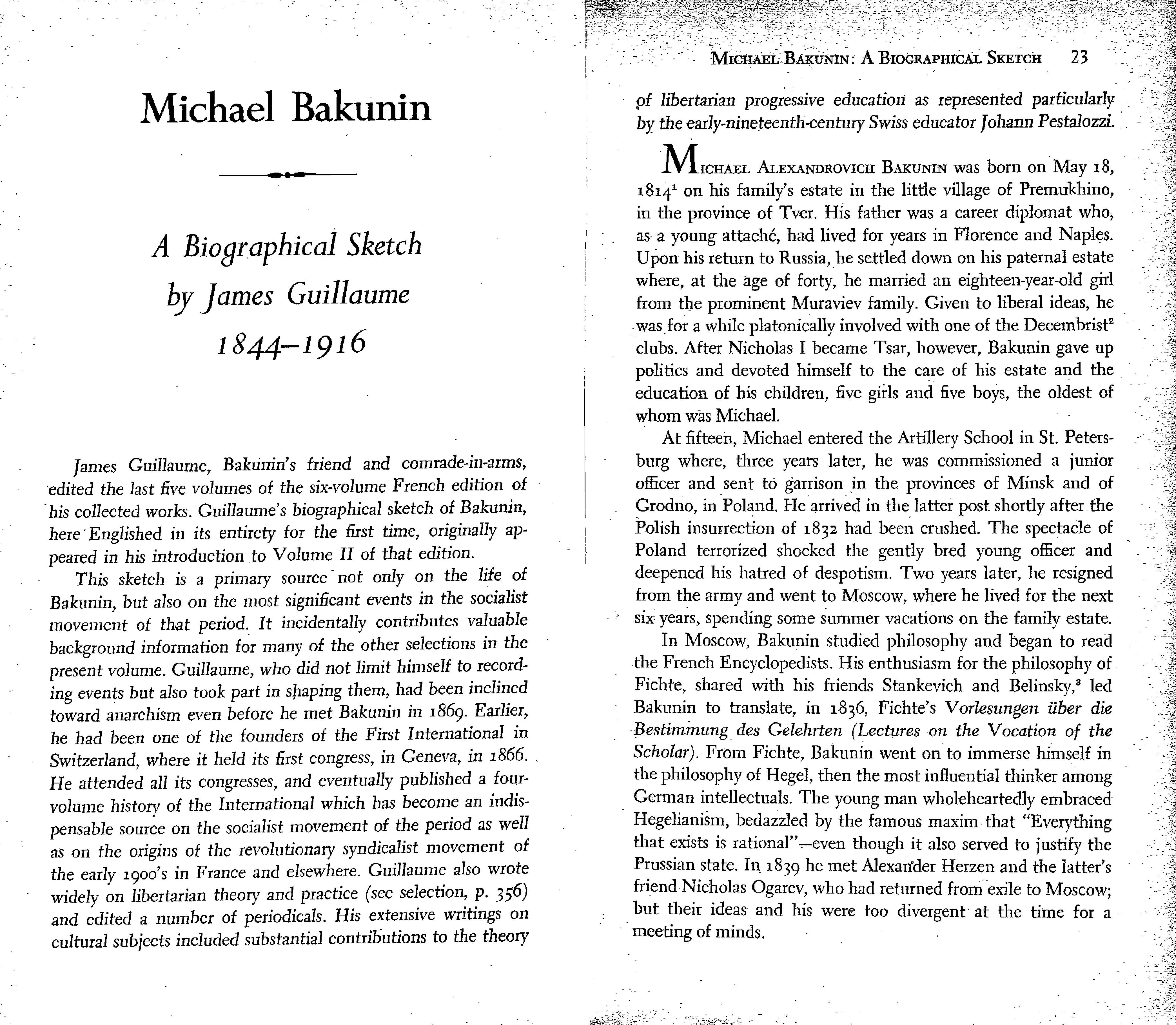 Bakunin on Anarchy Selected Works by the Activist-founder of World Anarchism