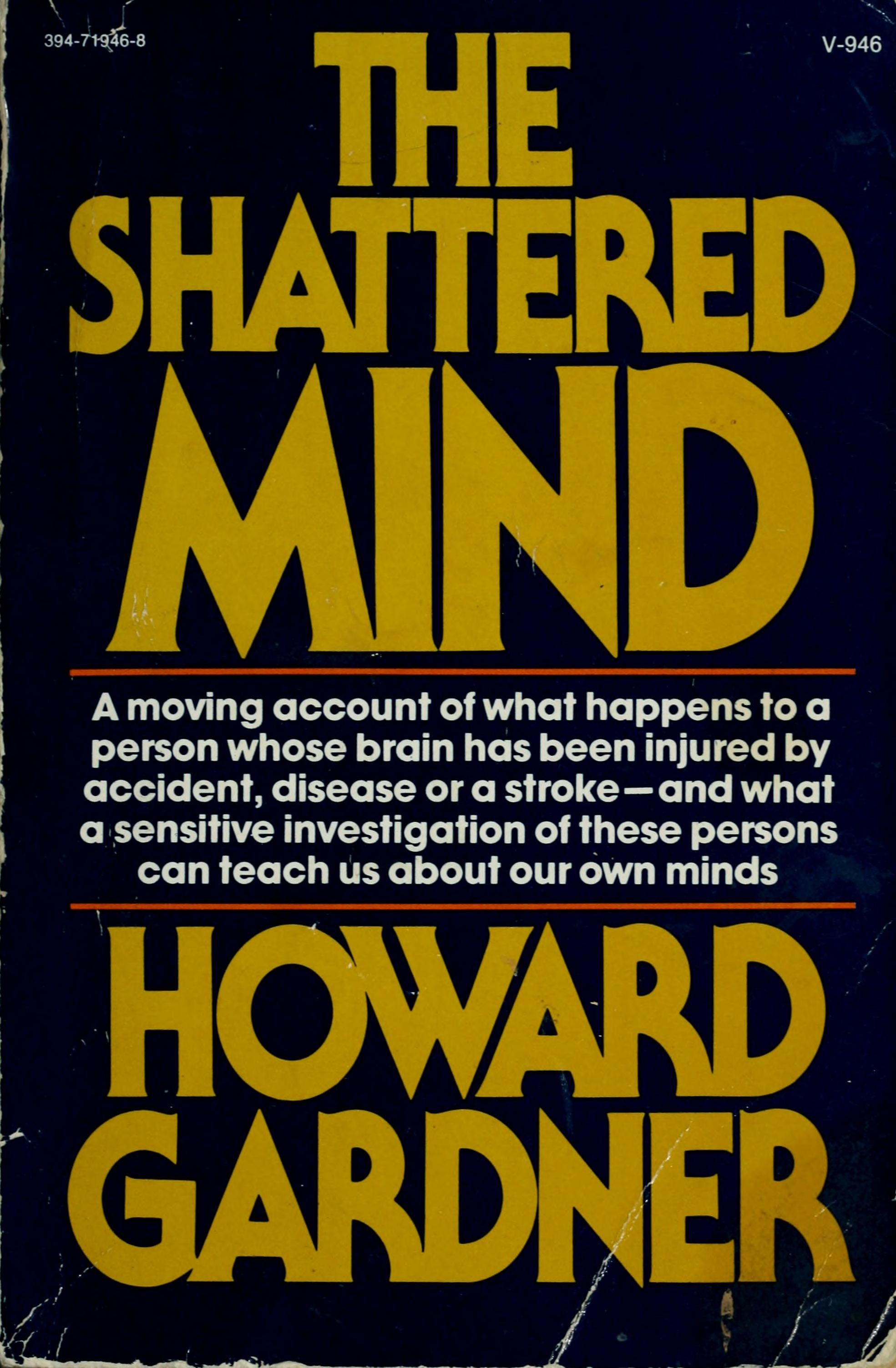 The Shattered Mind The Person After Brain Damage