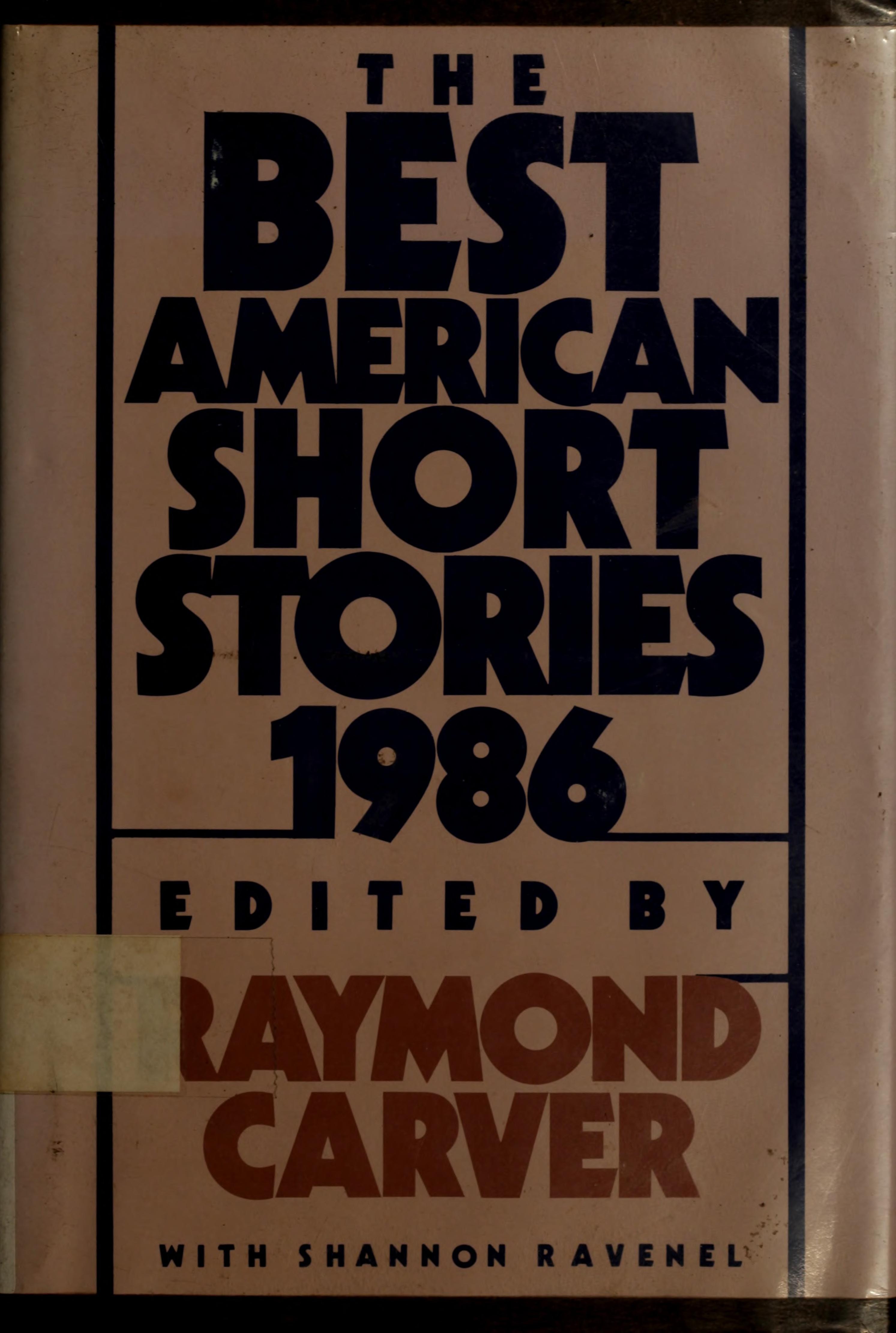 The Best American Short Stories, 1986