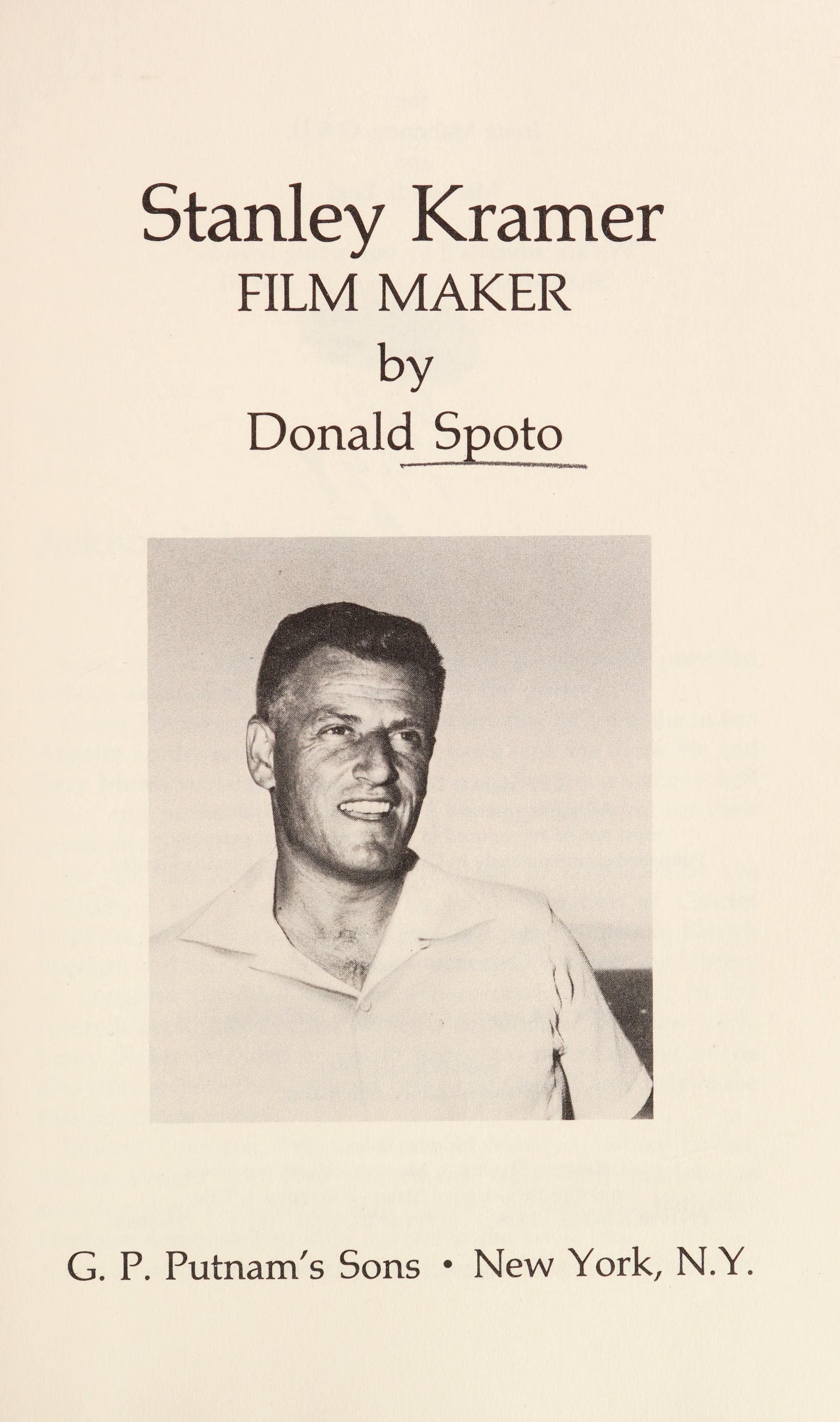 Stanley Kramer, Film Maker