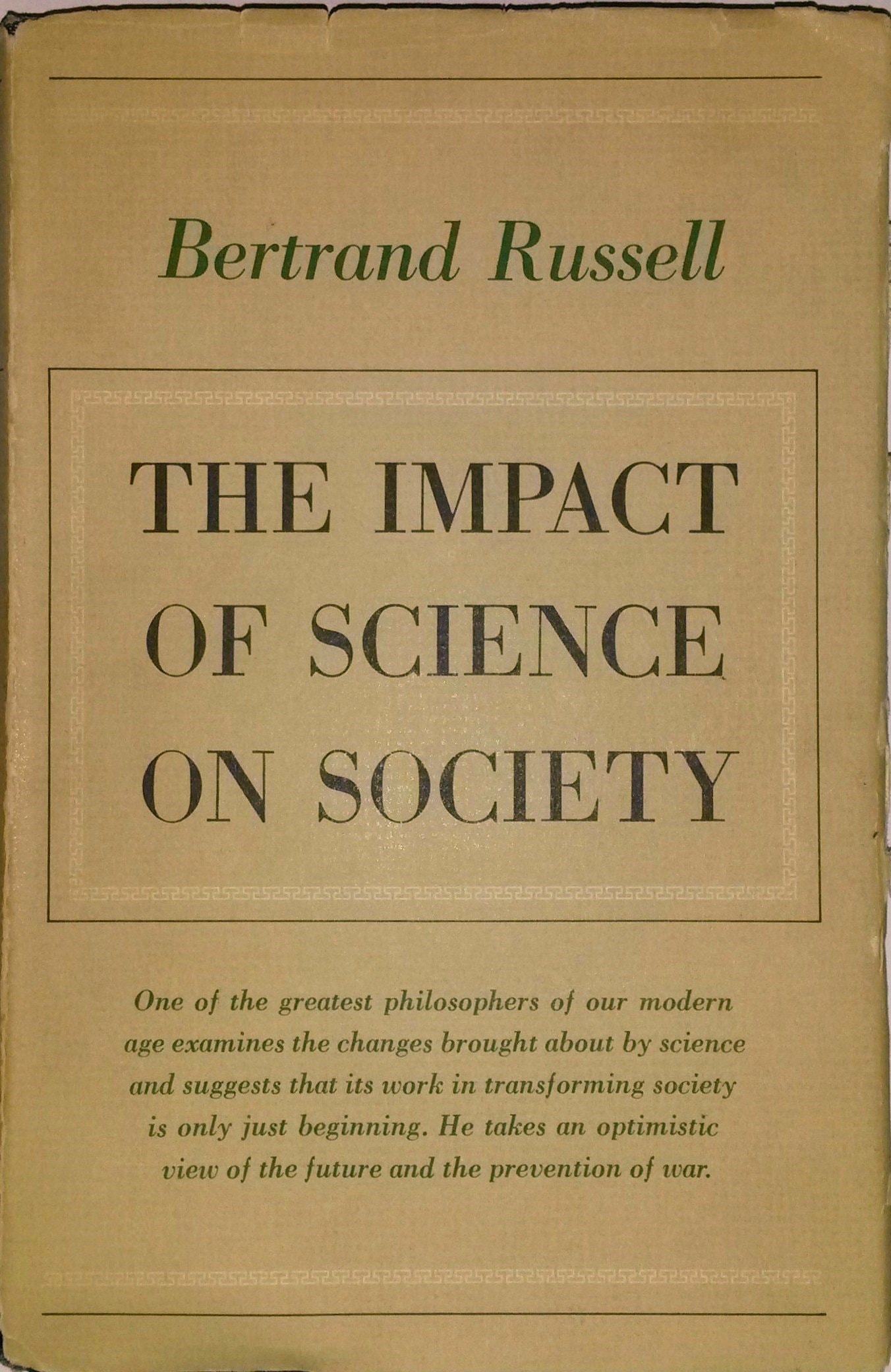 Impact of Science on Society