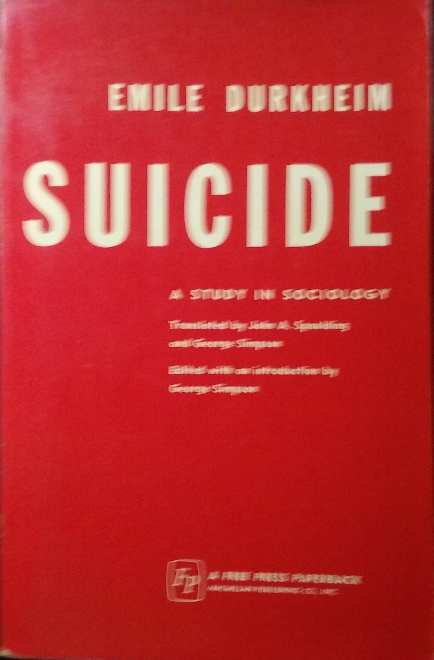 Suicide: A Study in Sociology