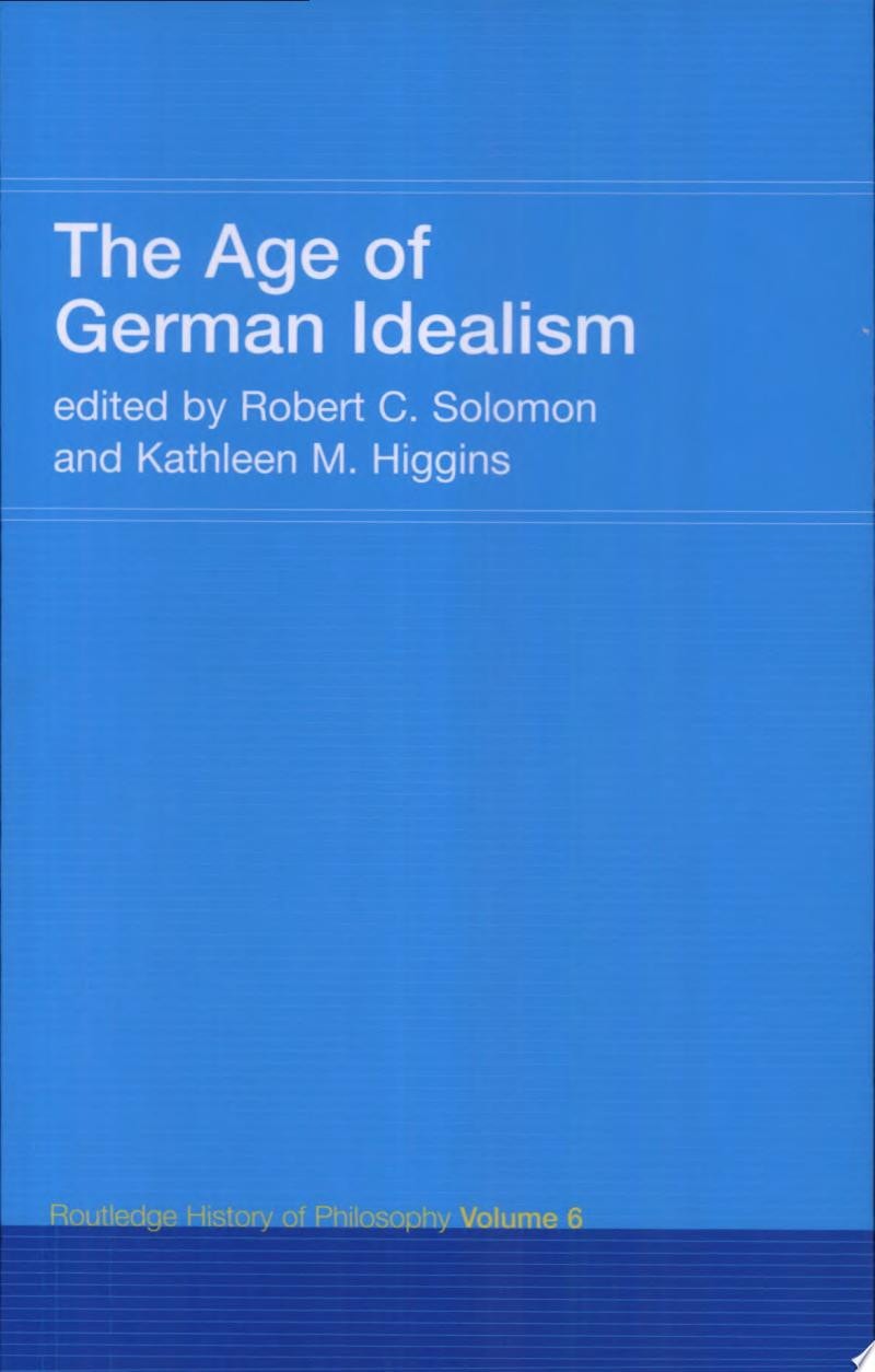 The Age of German Idealism