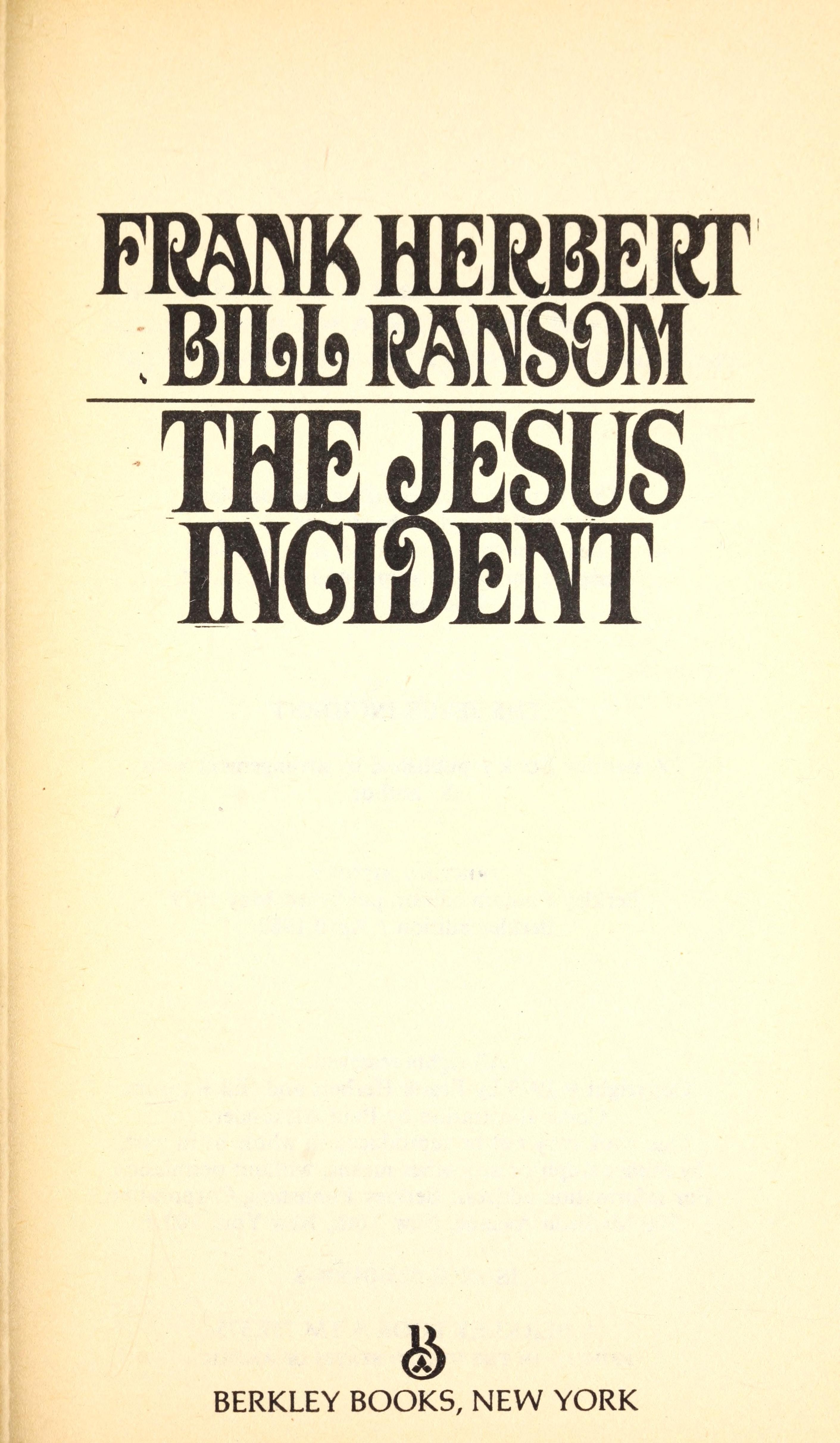 The Jesus Incident