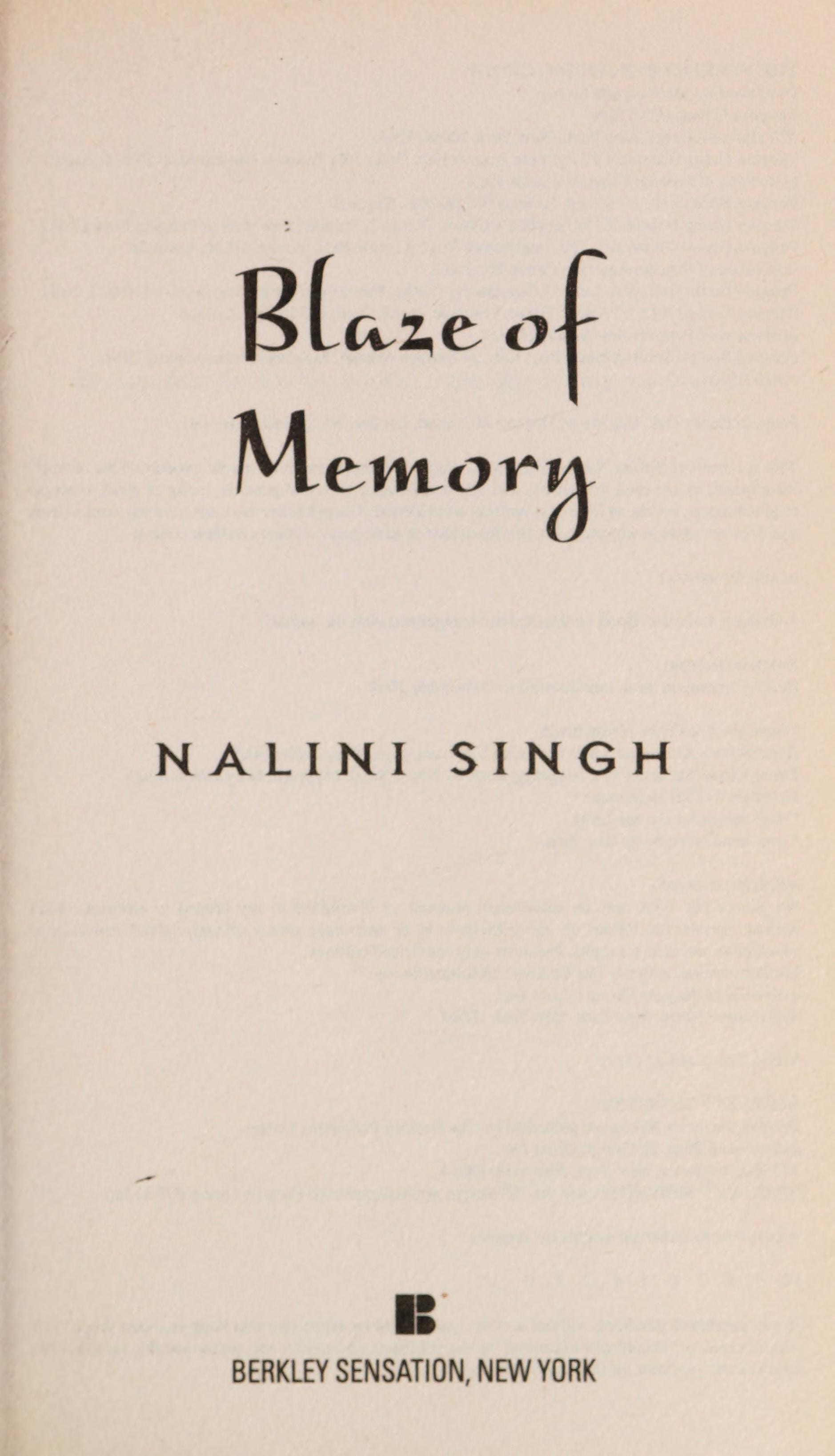 Blaze of Memory