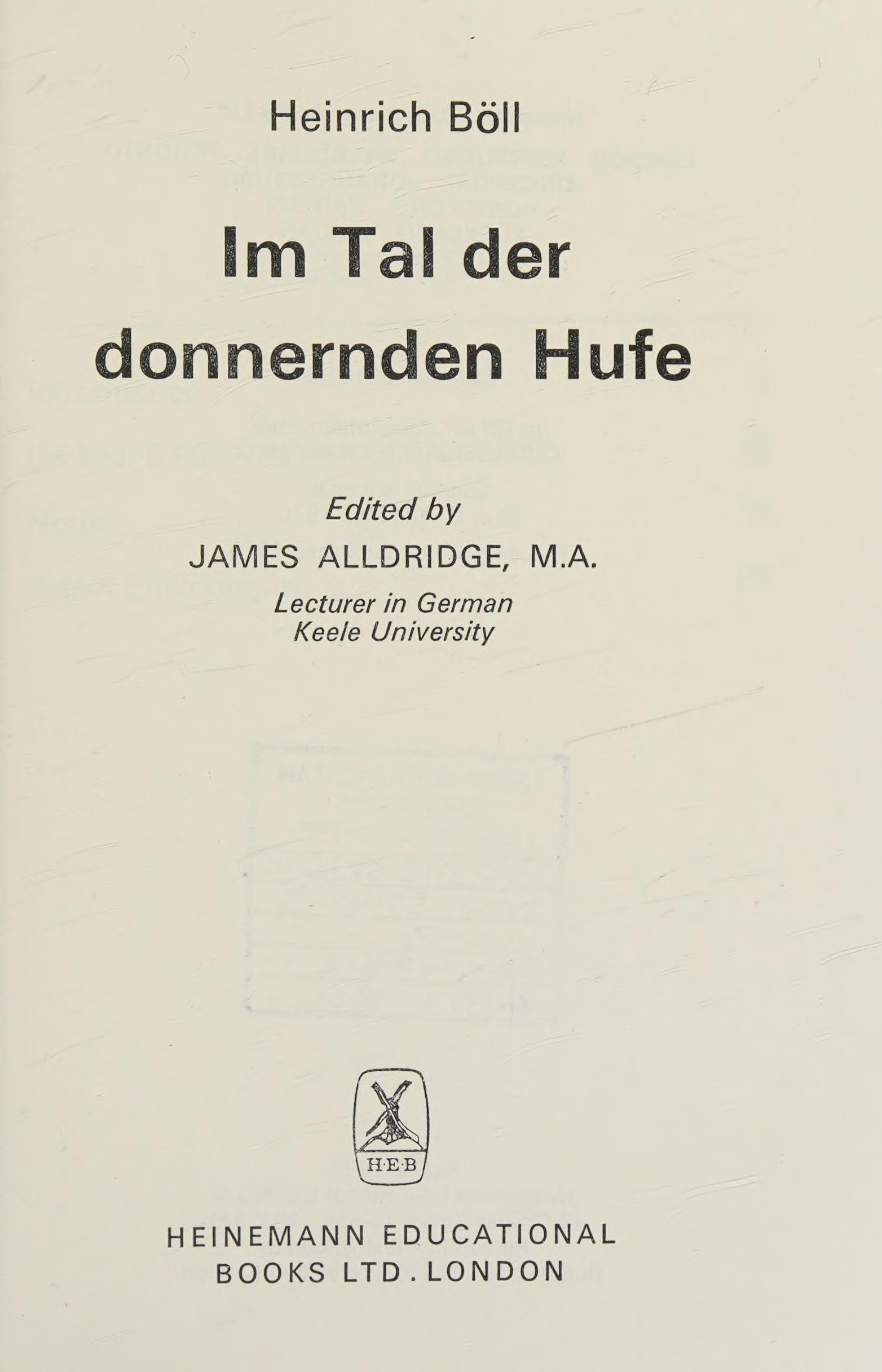 Im Tal Der Donnernden Hufe