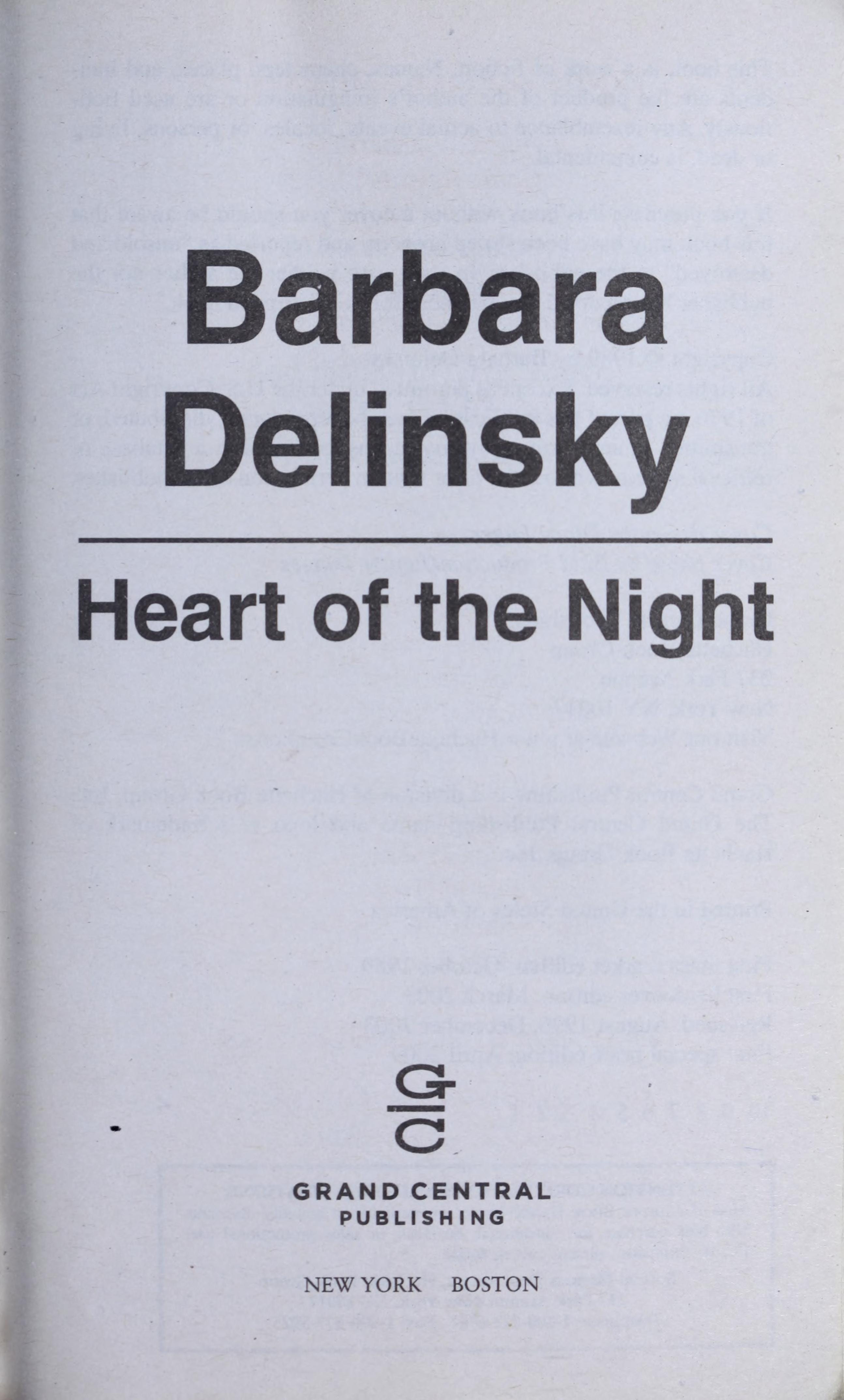 Heart of the Night