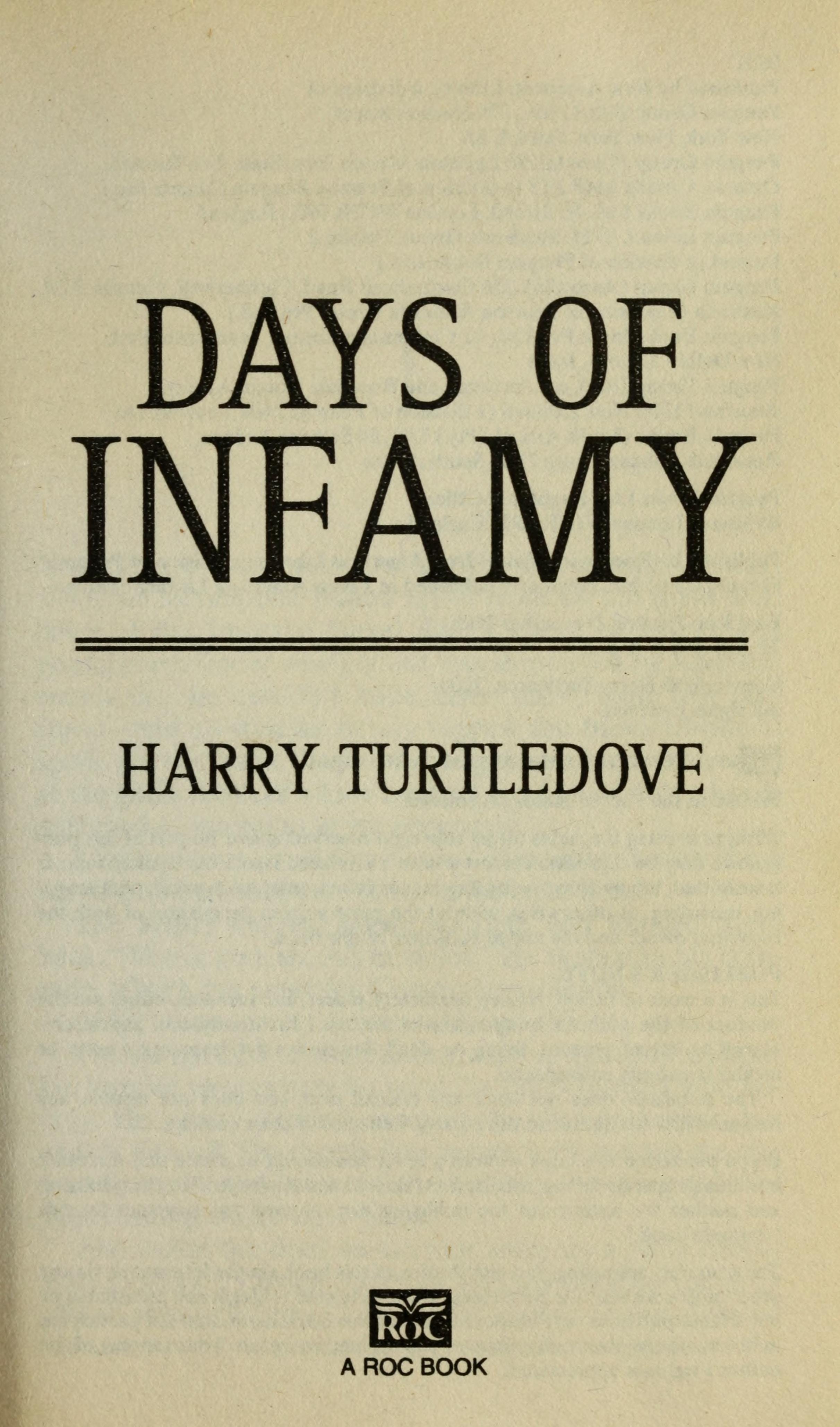 Days of Infamy