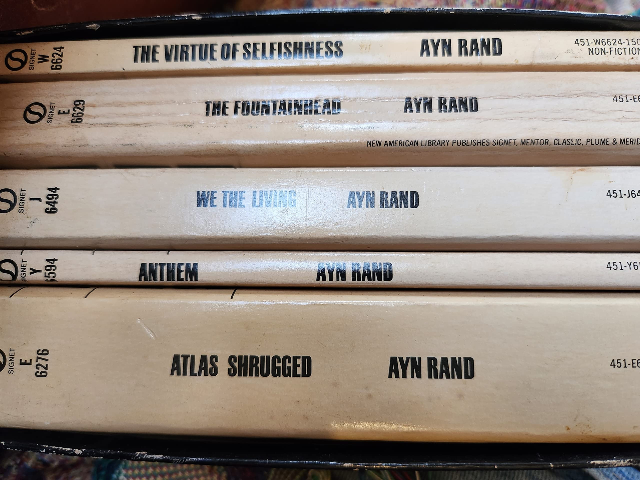 Ayn Rand Boxed Set: We the Living, Anthem, The Fountainhead, Atlas Shrugged (Signet Gift Pack)