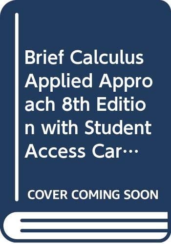 Brief Calculus Applied Approach with Student Access Card EGrade Plus 1 Term Set